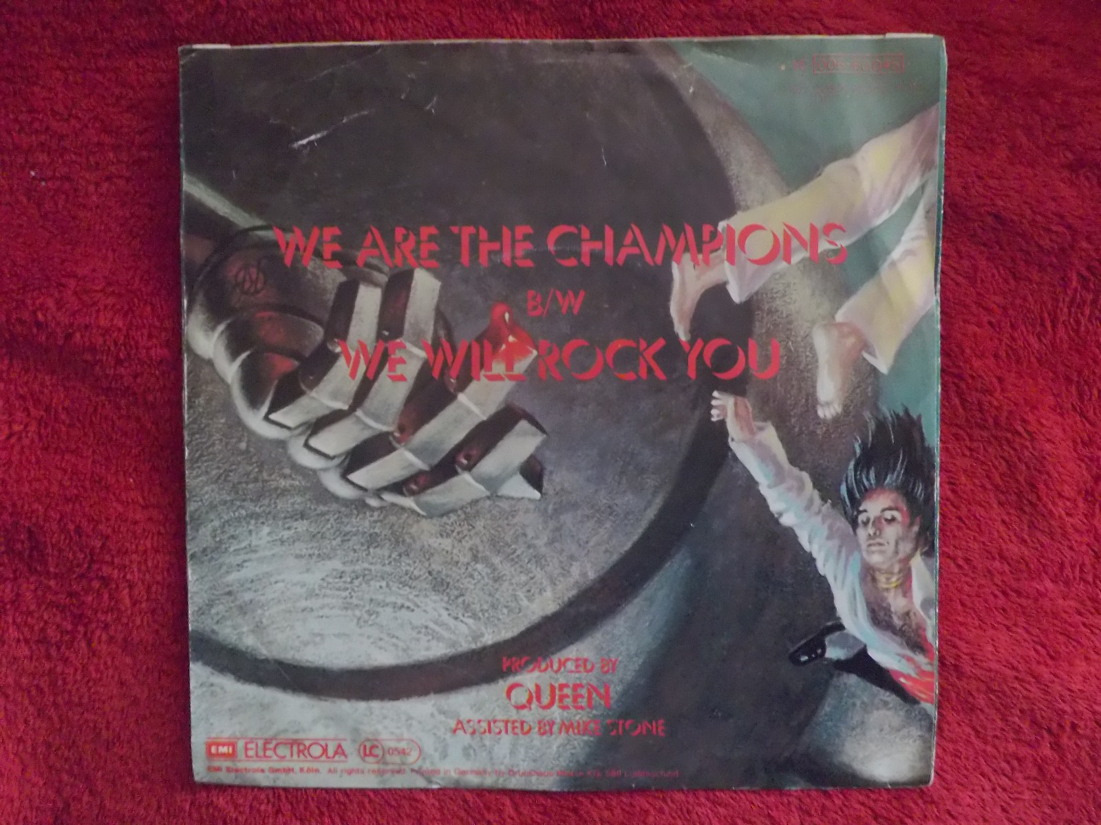 Queen – We Are the Champions / We Will Rock You (7″-Single, 1977), Bild 2
