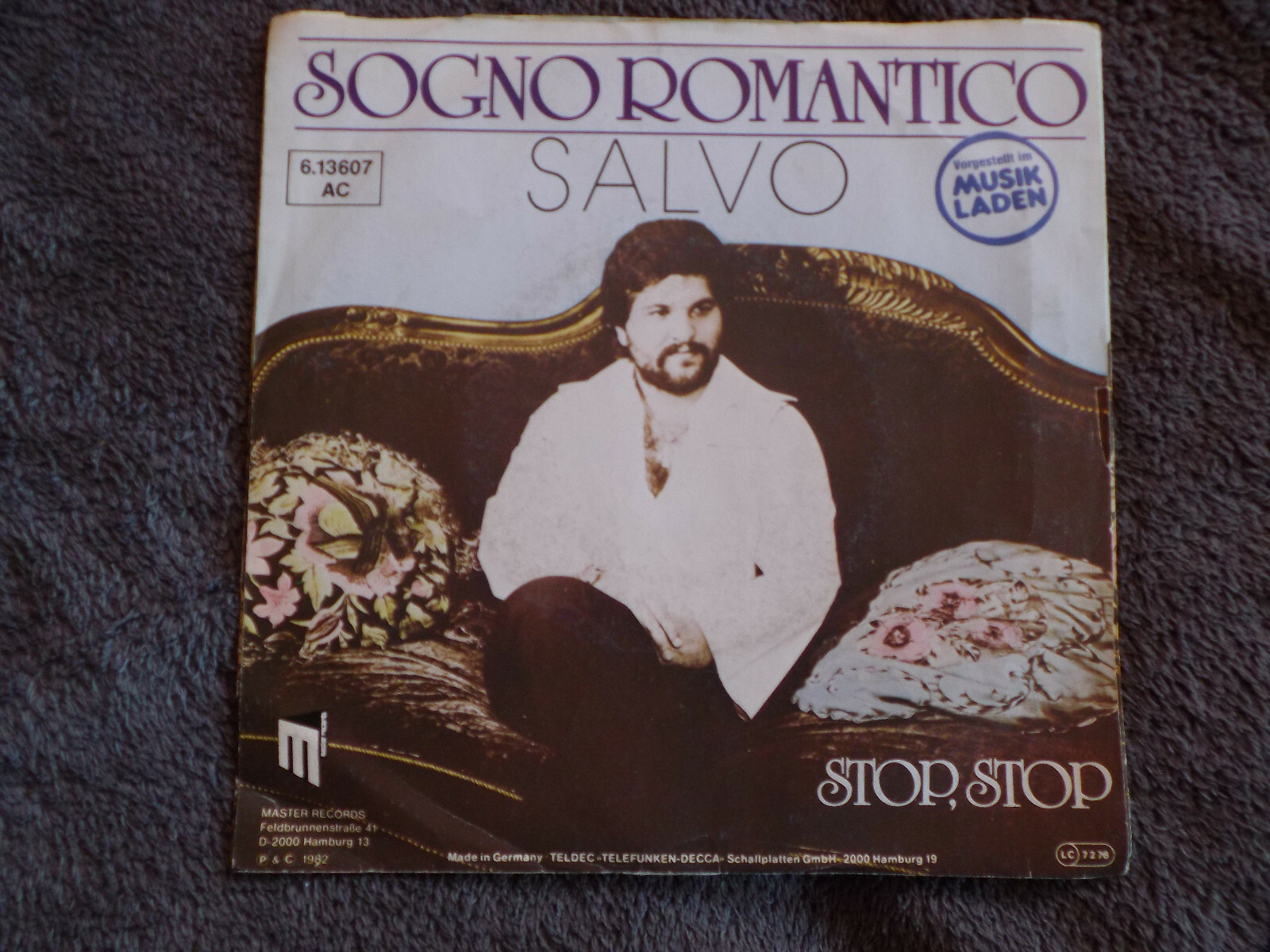 Salvo – Sogno romantico / Stop, stop | Master Records 6.13 607, Bild 2