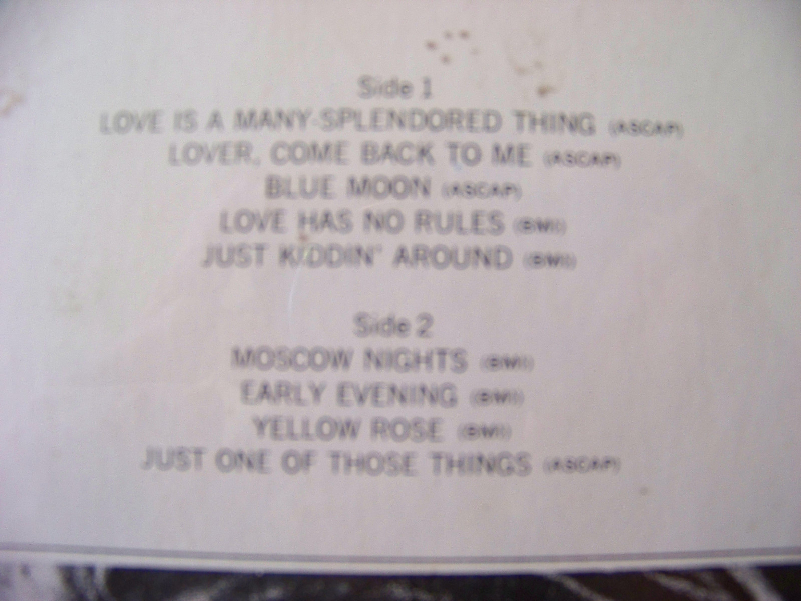Ray Conniff – Love Is a Many Splendored Thing (LP, CBS Records, 52 570), Bild 2