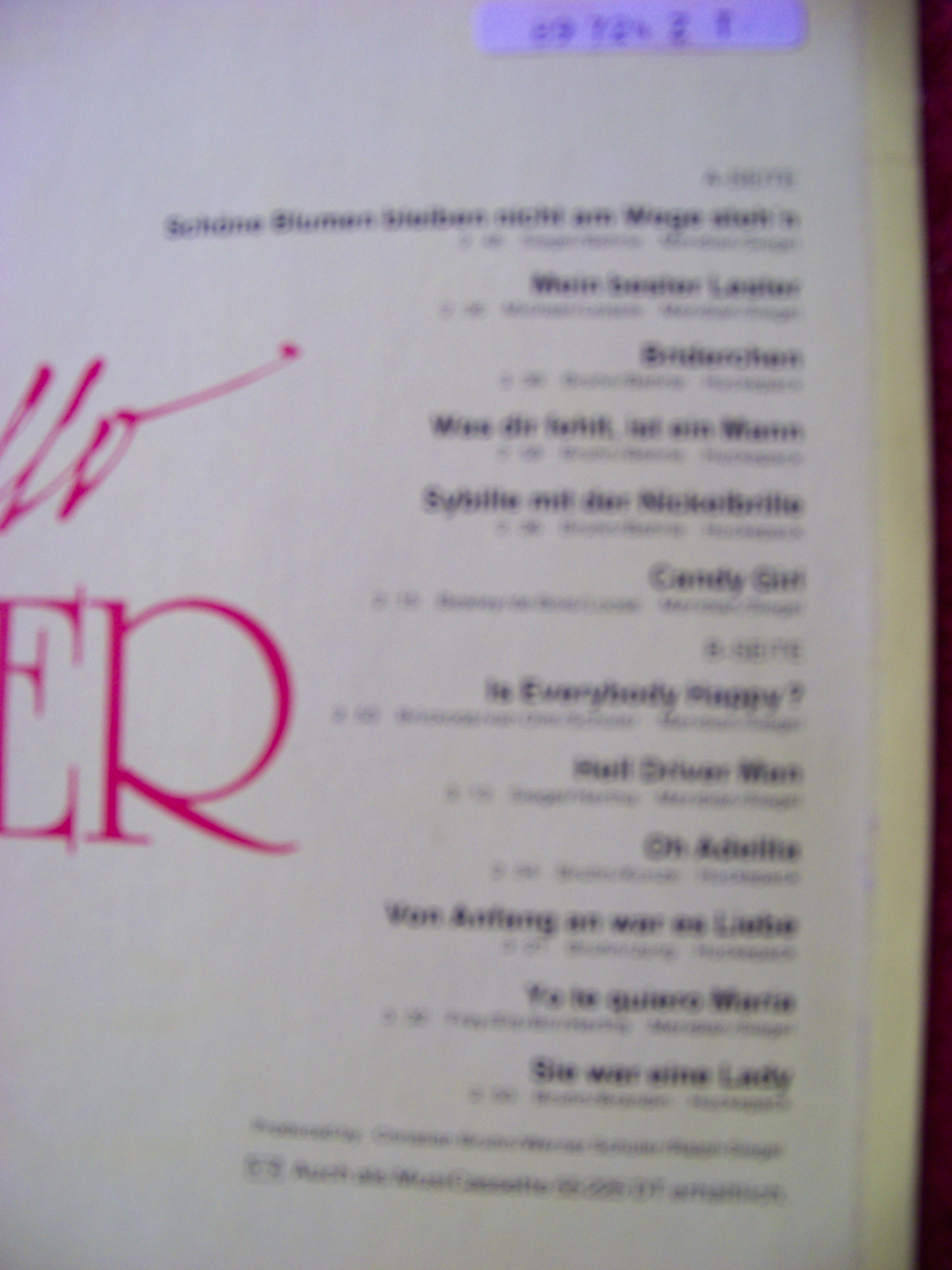 Peter Kraus – Hallo Peter | Jupiter Records LP, Bild 2