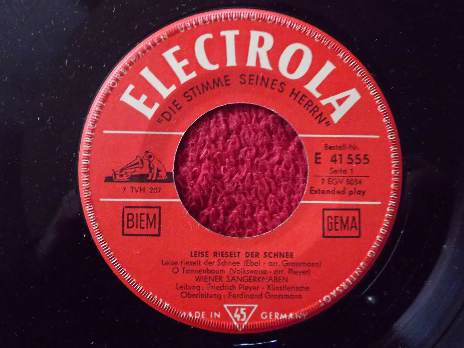 Wiener Sängerknaben – Leise rieselt der Schnee (Electrola, Single)