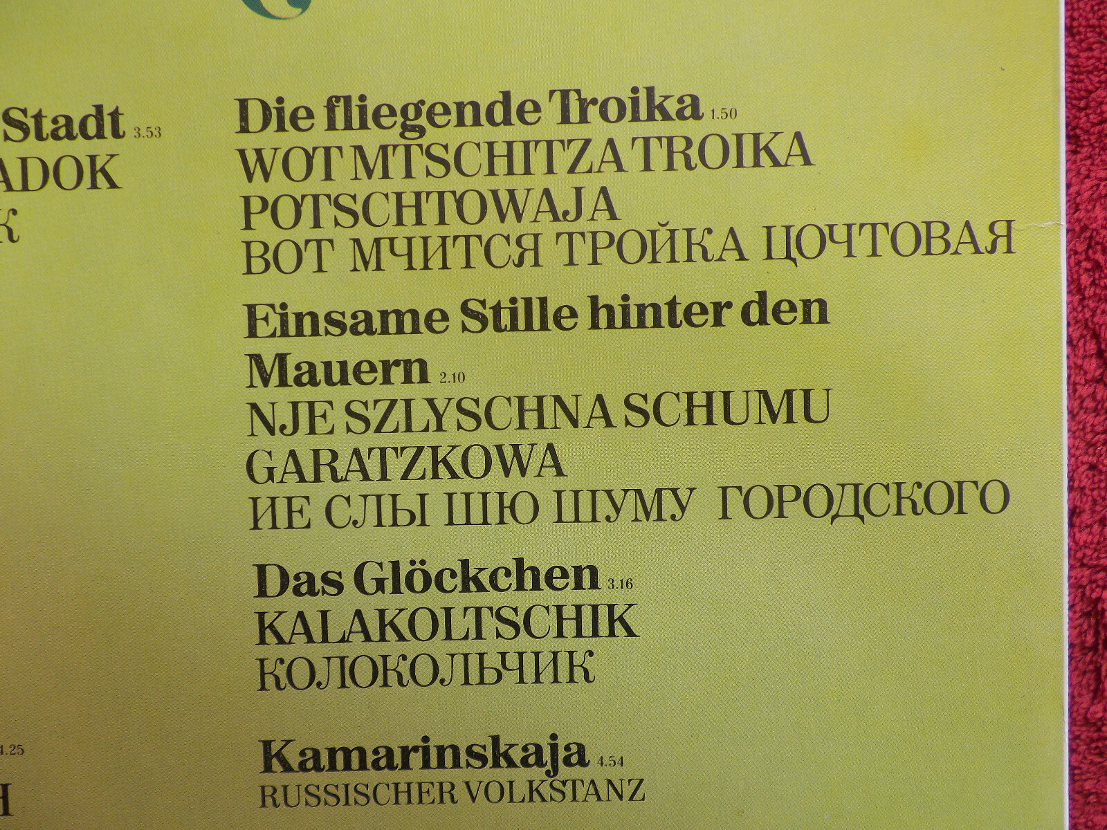 James Last – Russland Erinnerungen (Polydor Records, 2371 856), Bild 6