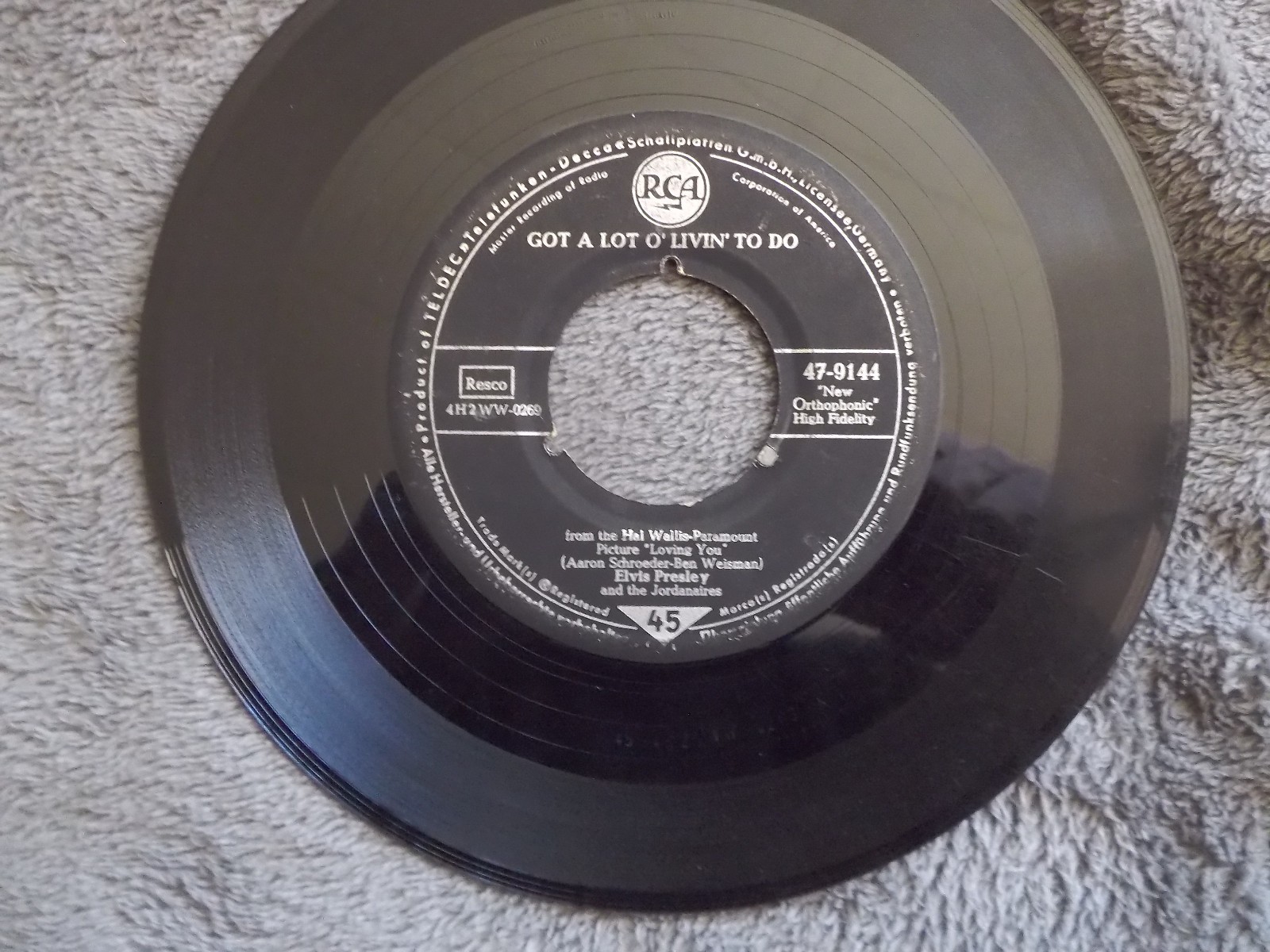 Elvis Presley – Got a lot o´livin´ to do / Party (RCA Records, 47-9144)