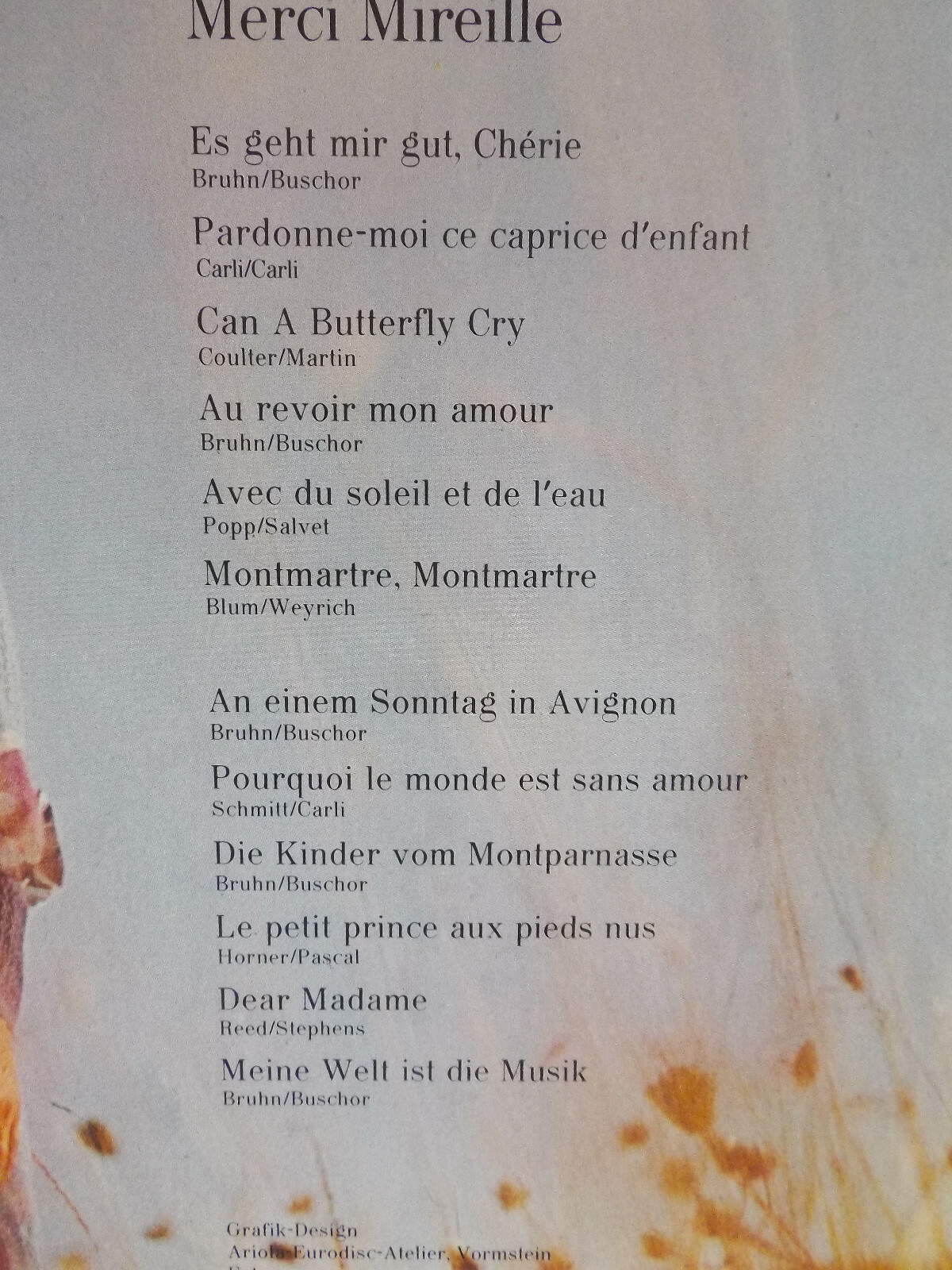 Mireille Mathieu – Merci Mireille | Ariola LP mit Multi-FOC, Bild 6
