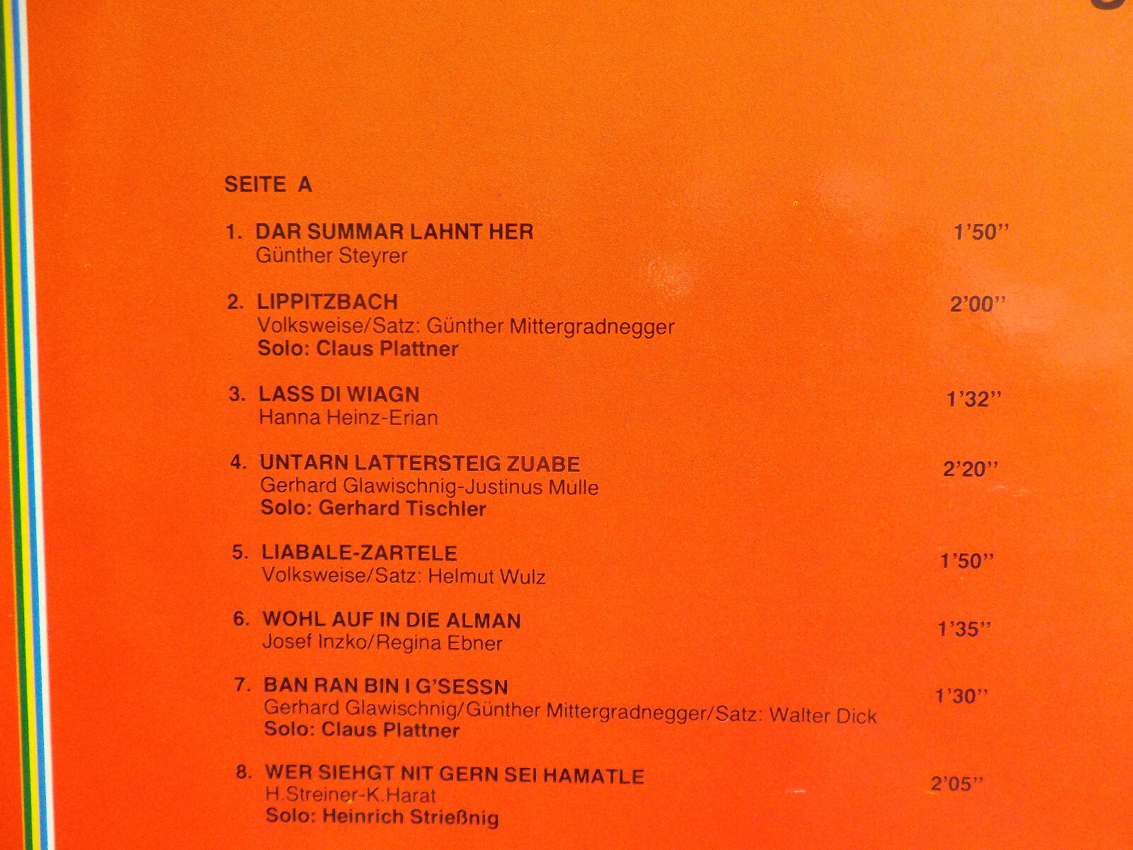 Doppelsextett Velden – Singen - unsere Freude | Koch Records, LP, Bild 3