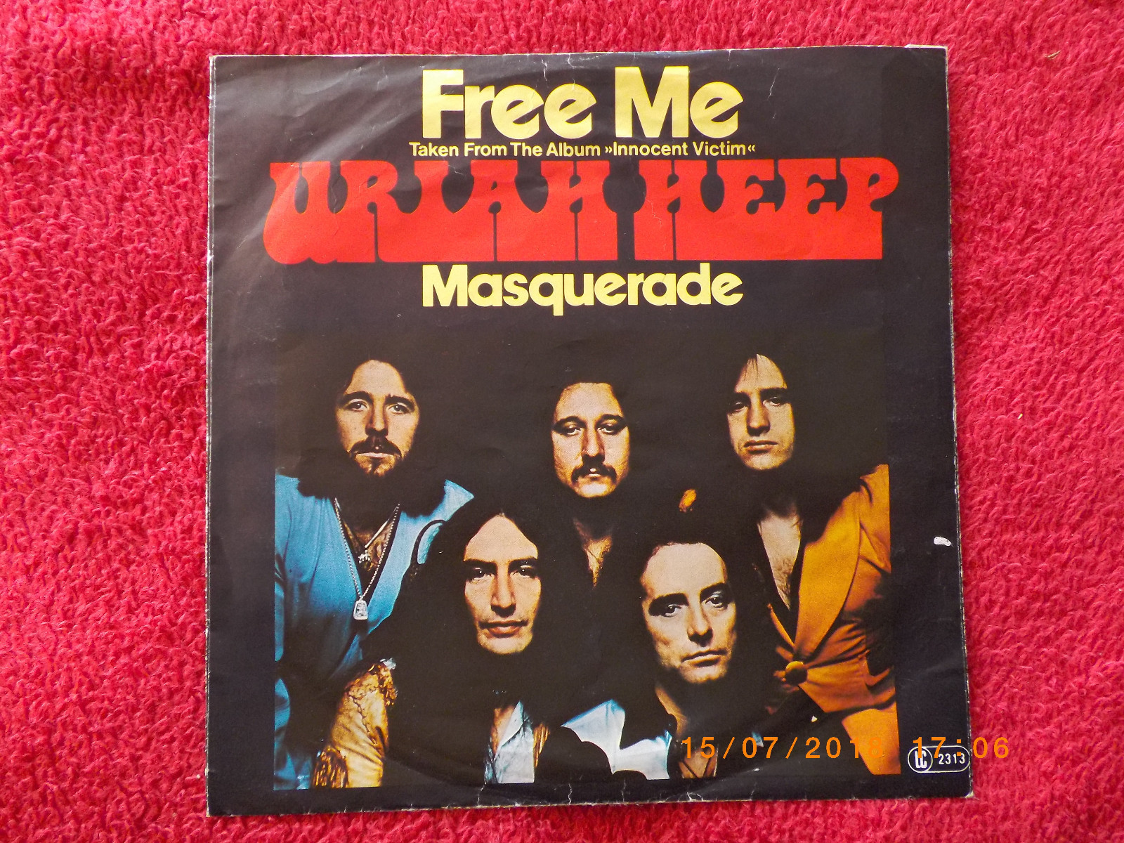 Uriah Heep – Free Me / Masquerade | Bronze Records 11 650 AT, 1977, Bild 2