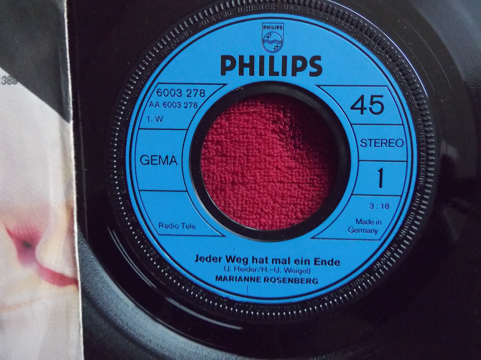 Marianne Rosenberg – Jeder Weg hat mal ein Ende / Georgie (Philips, 6003 278), Bild 2