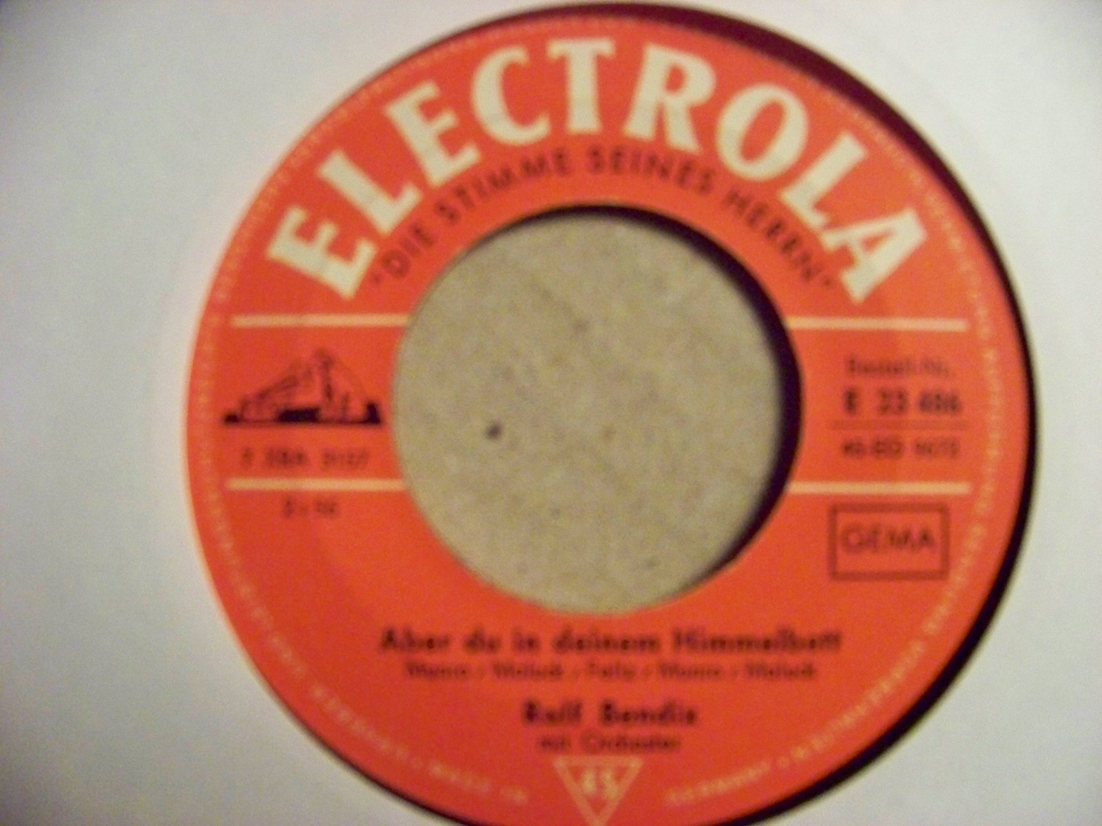 Ralf Bendix – Aber du in deinem Himmelbett / Menschen wie du (Electrola, E 23 486)
