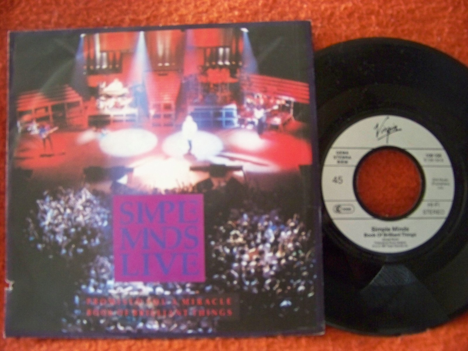 Simple Minds – Promised You a Miracle / Book of Brilliant Things (Live), 7″-Single