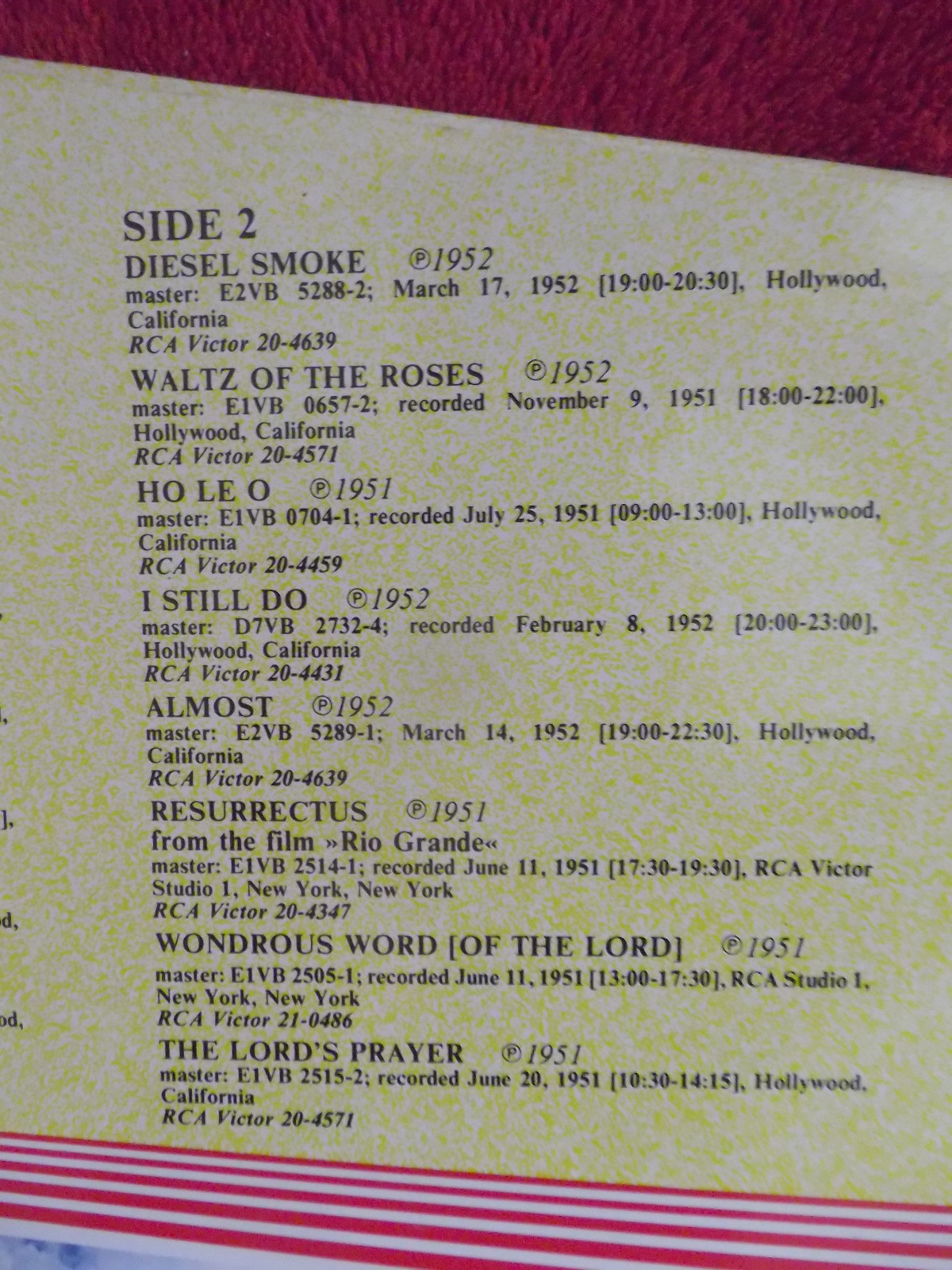 Sons of the Pioneers – There’s a Goldmine in the Sky (LP), Bild 4