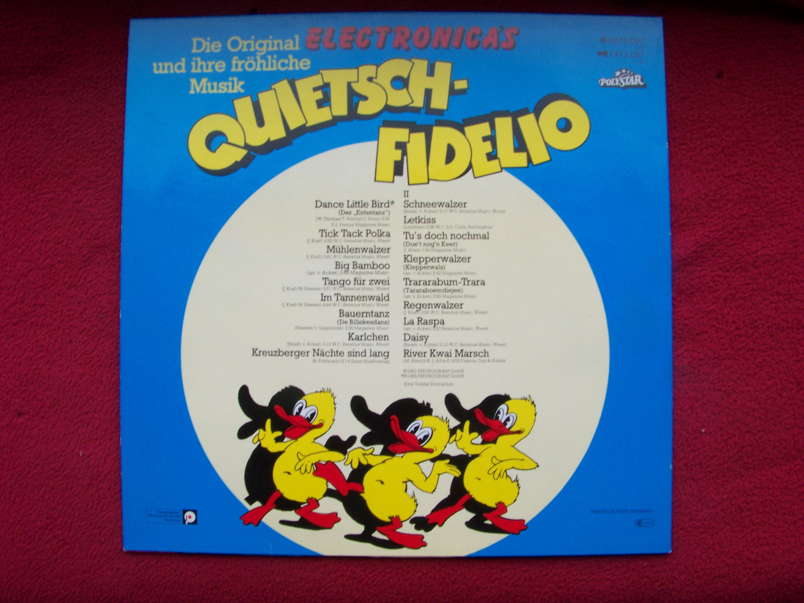 Electronica´s – Quietschfidelio (LP, Polystar Records, 1981), Bild 2