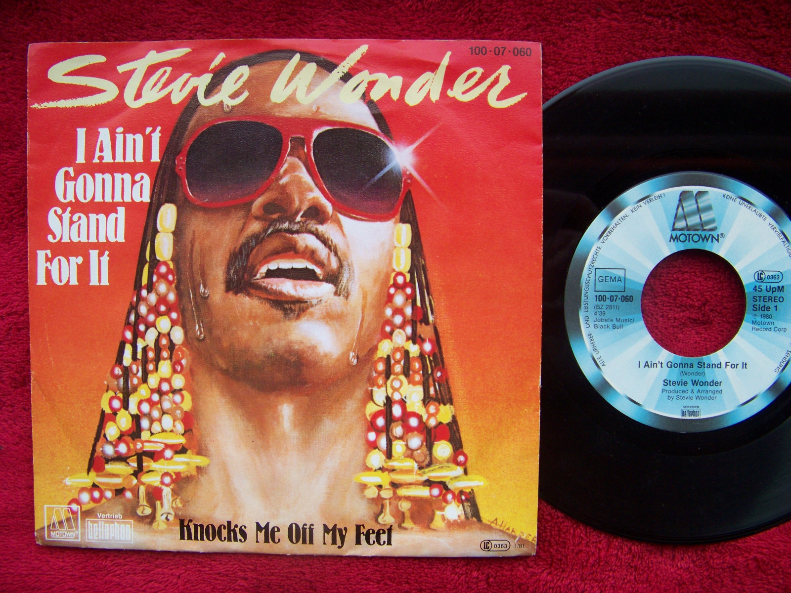 Stevie Wonder – I ain´t gonna stand for it / Knocks me off my feet (7″-Single)
