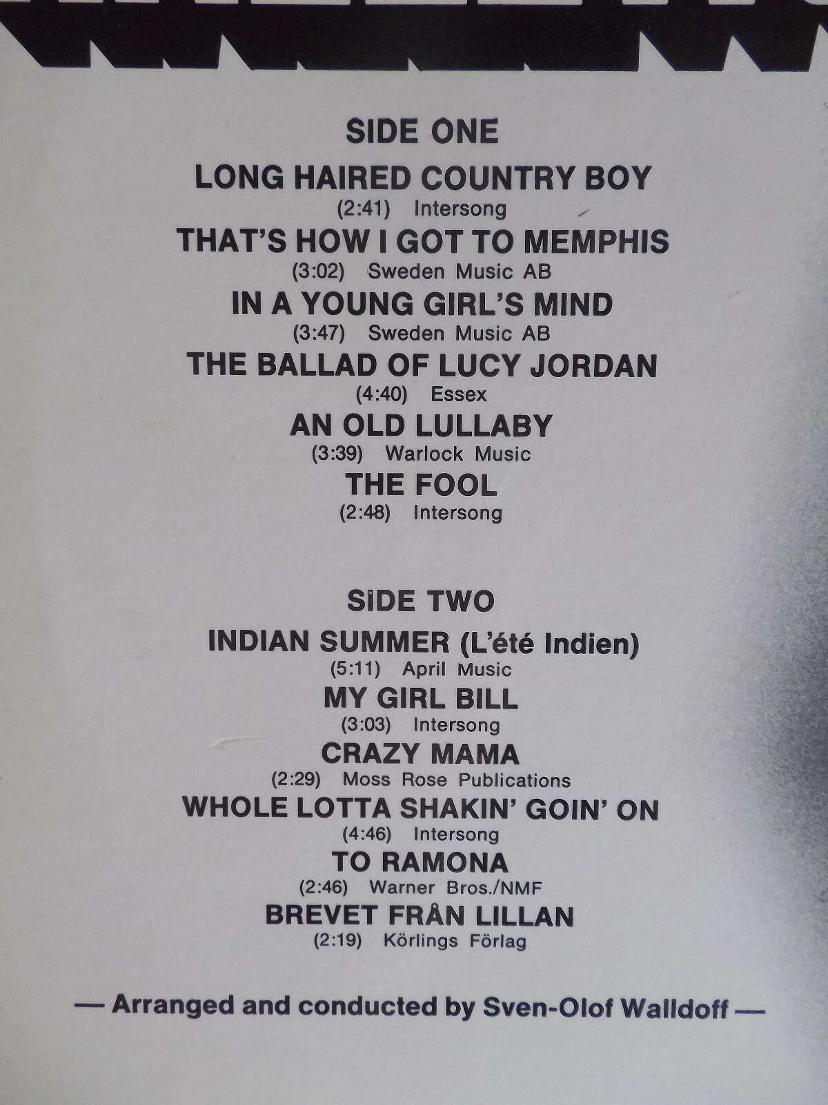Lee Hazlewood – 20th Century Lee | LP, 1976, Bild 4