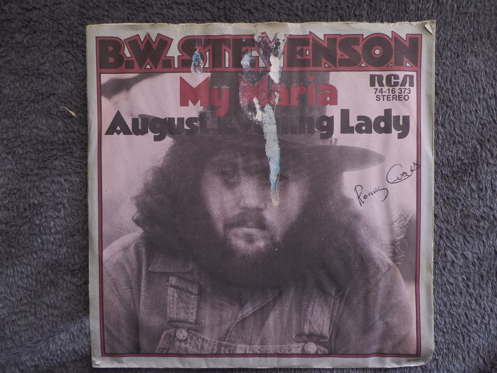 B. W. Stevenson – My Maria / August evening Lady | RCA 45, Bild 4