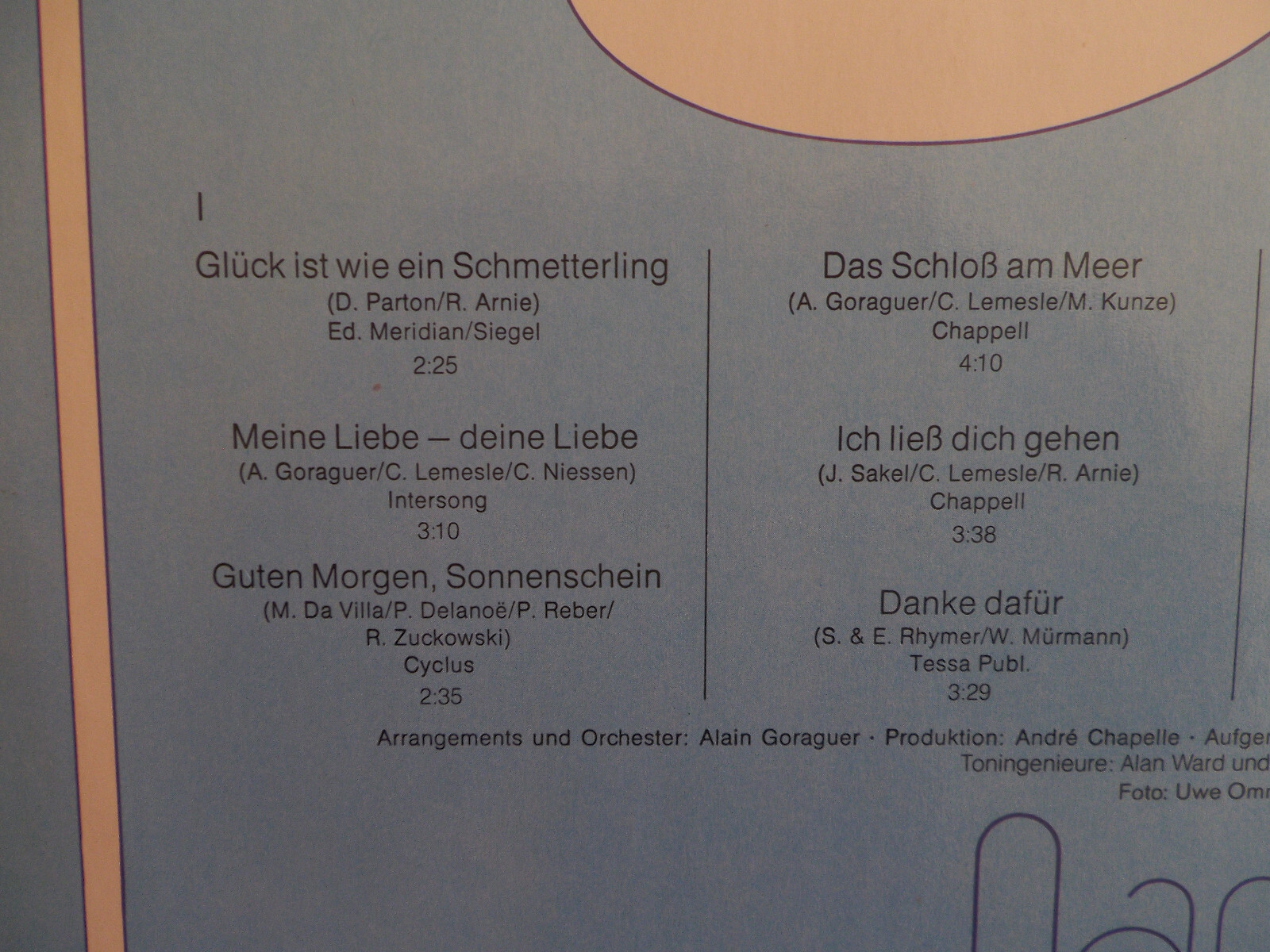 Nana Mouskouri – Glück ist wie ein Schmetterling | Philips LP, 1977, Bild 4