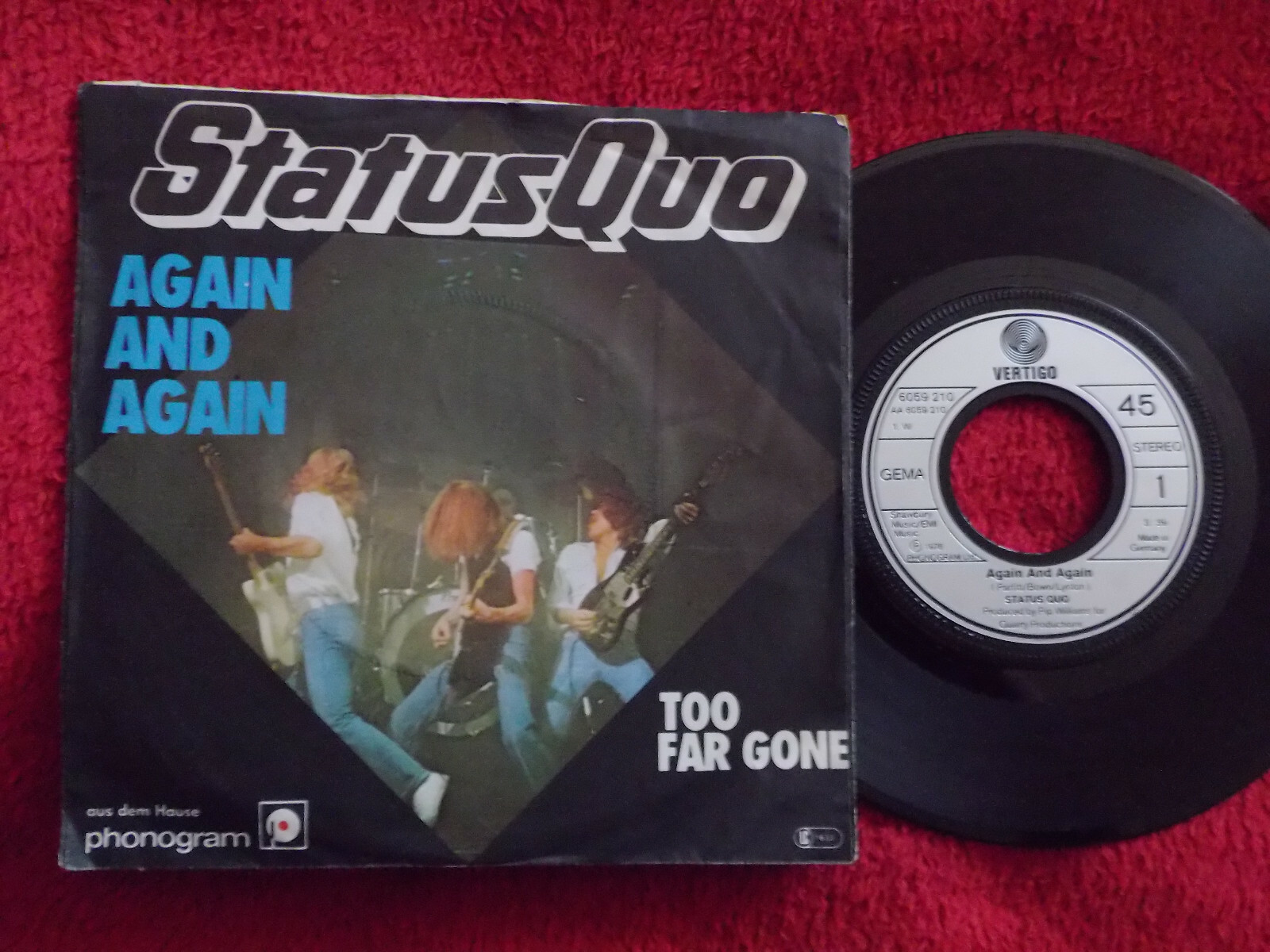 Status Quo – Again and Again / Too Far Gone, 7″-Single, Vertigo 6059 210 (1978)