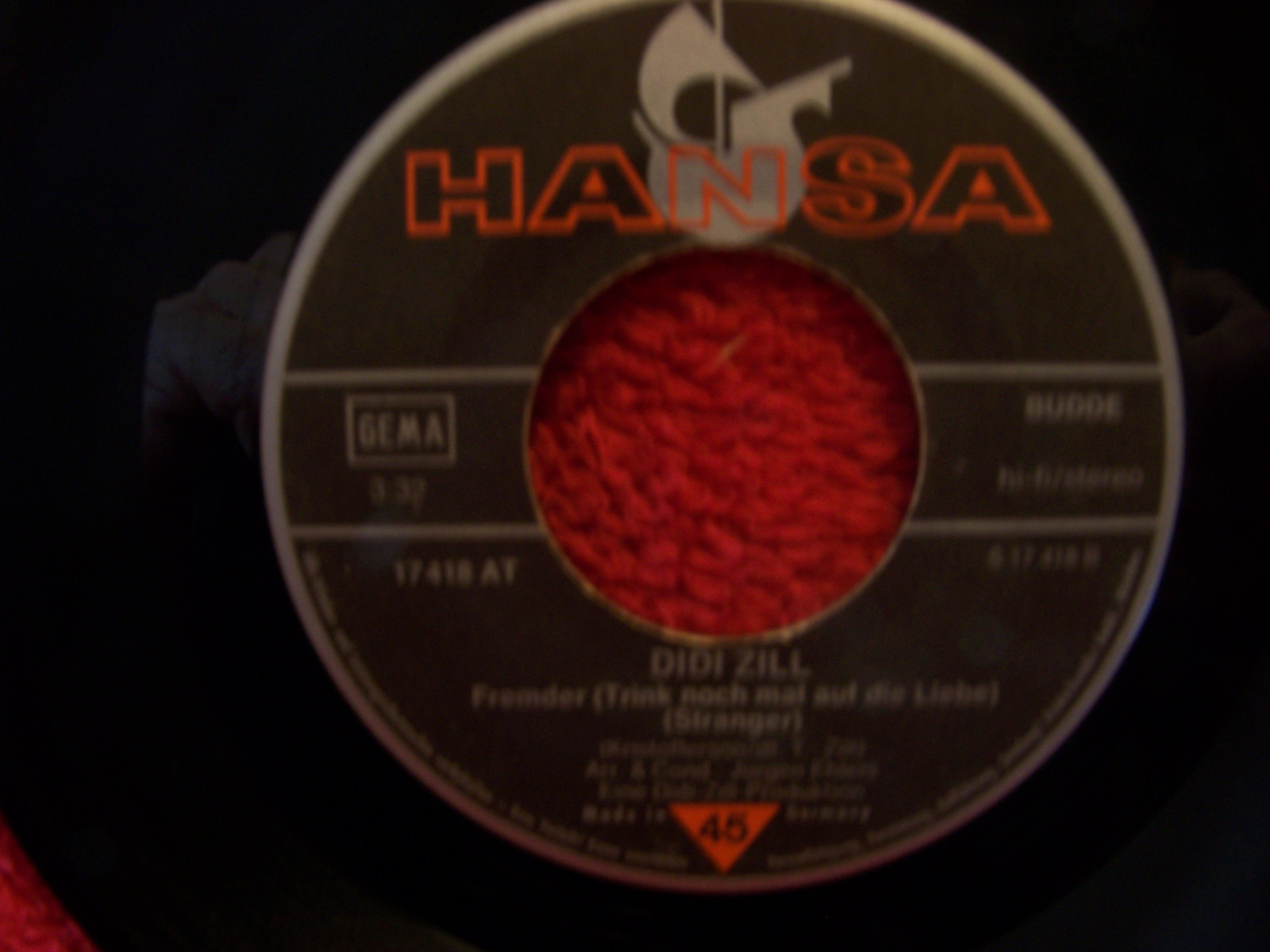 Didi Zill – Hoch lebe der Rock´n´Roll / Fremder (Single), Bild 2