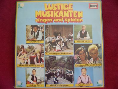 Lustige Musikanten singen und spielen – Europa Records 111 118.3, LP