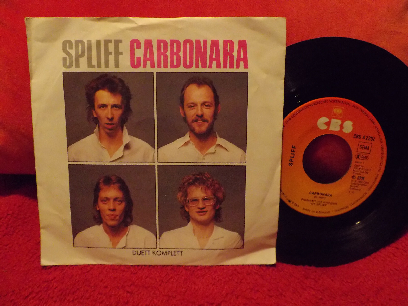 Spliff – Carbonara / Duett komplett | CBS Records, 7″-Single, 1982