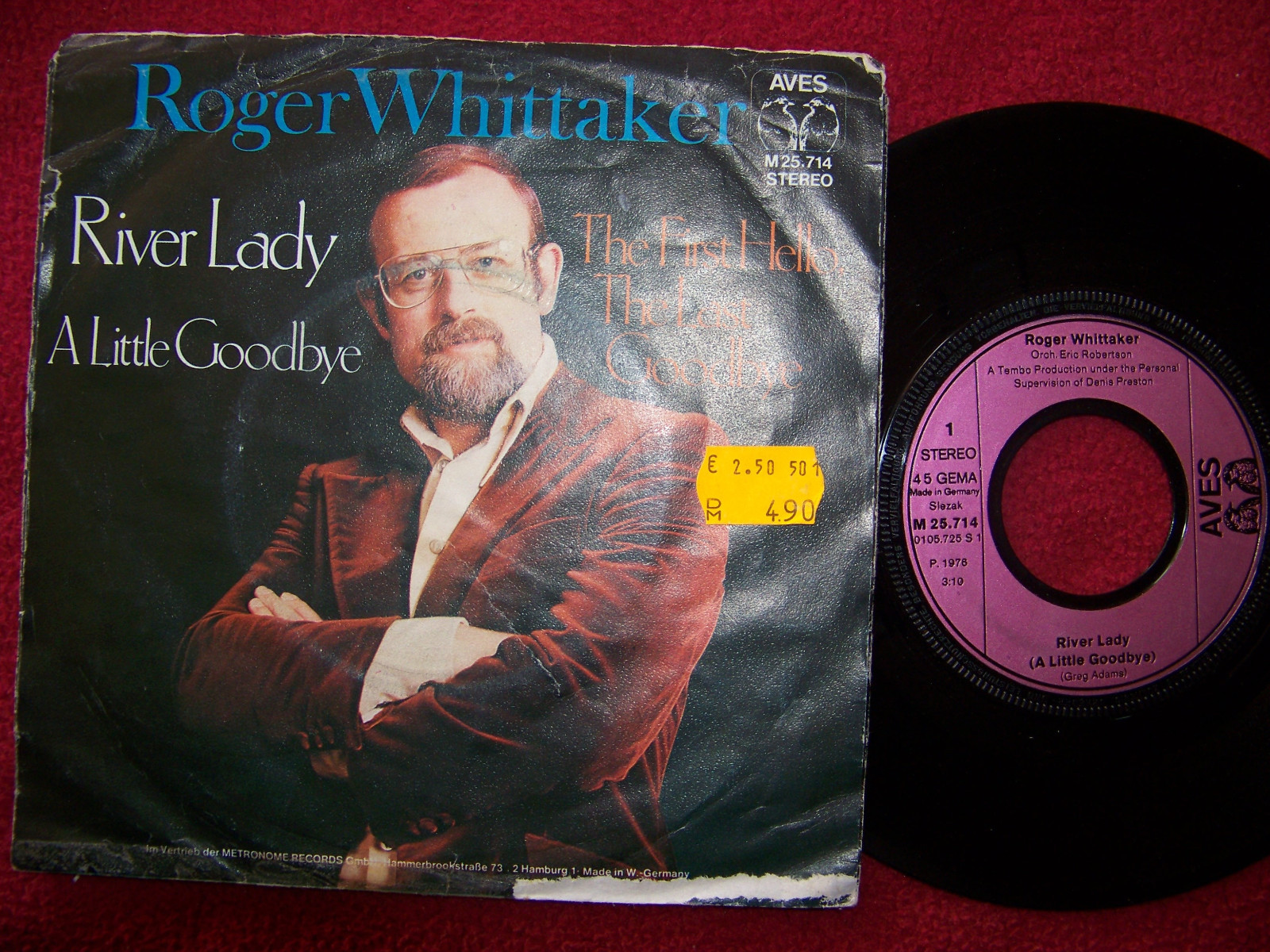 Roger Whittaker – River Lady / The First Hello, the Last Goodbye (7″-Single)
