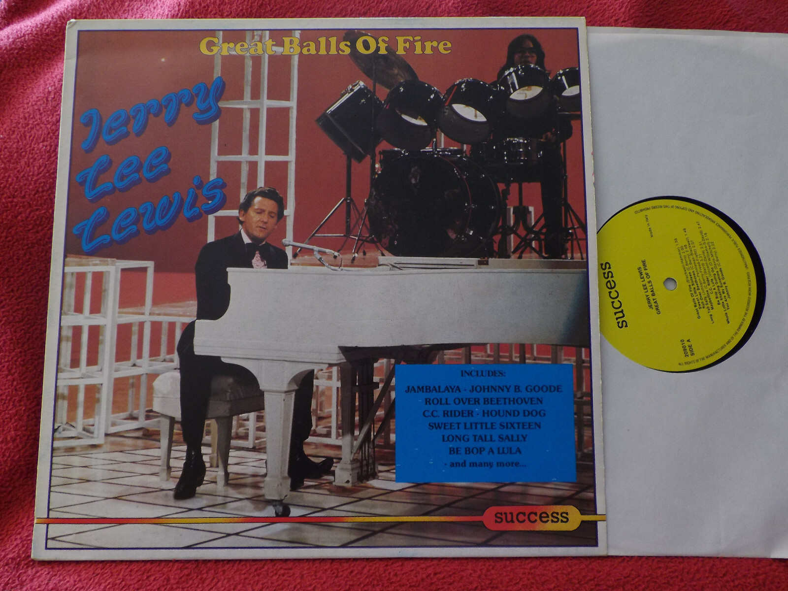 Jerry Lee Lewis – Great Balls of Fire (LP, Success Records, 1986)