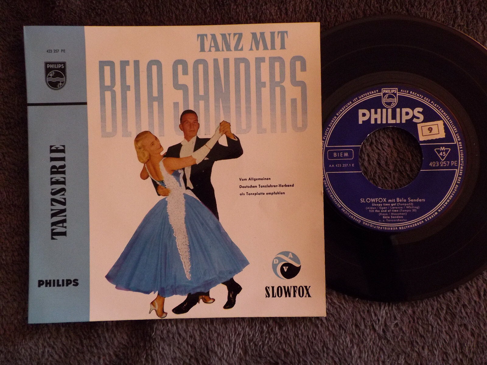 Bela Sanders – Tanz mit Bela Sanders | Philips 7″-Single, 1960