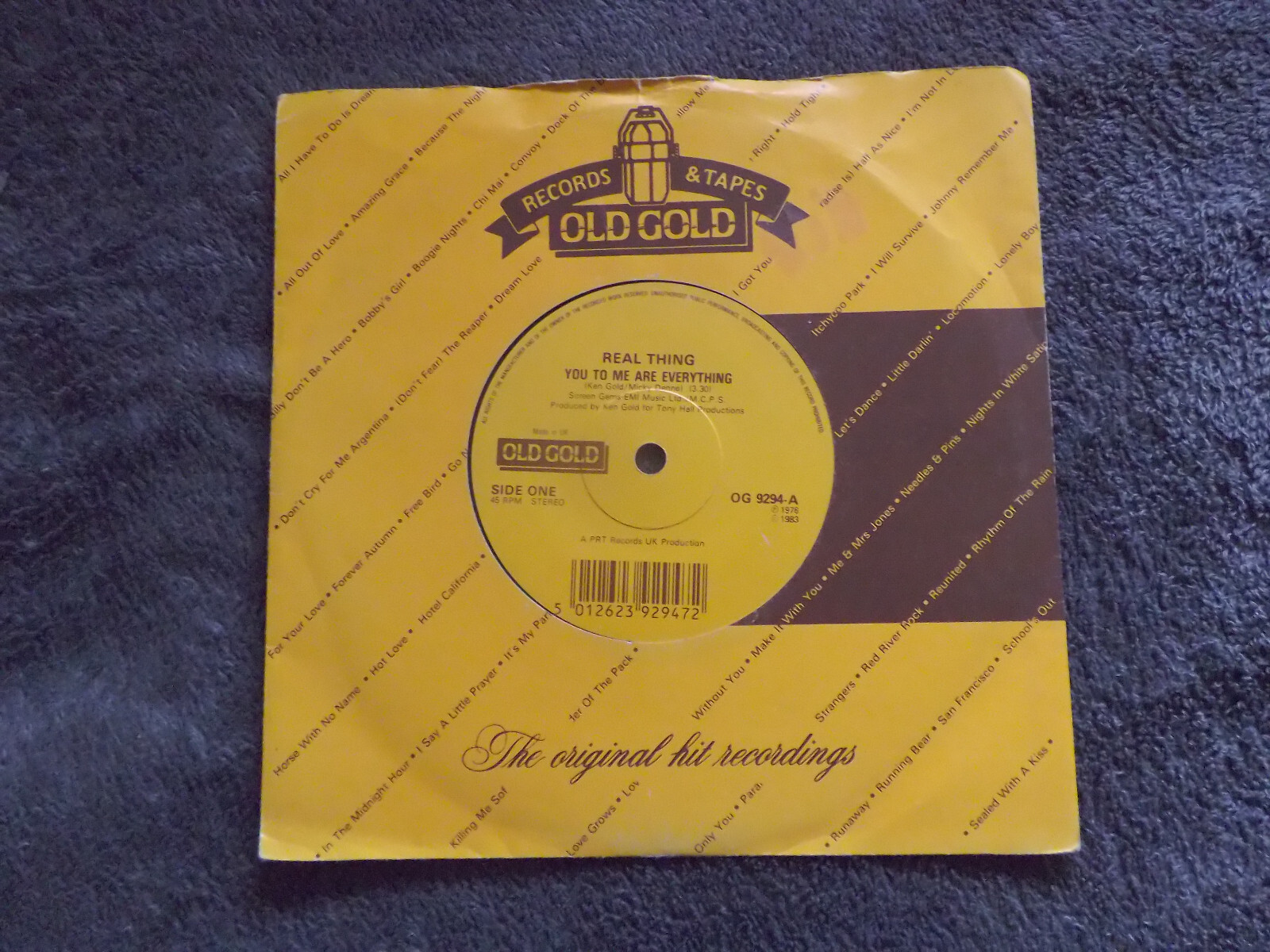 Real Thing – You to me are everything / Can´t get by without you (UK Single, Old Gold)