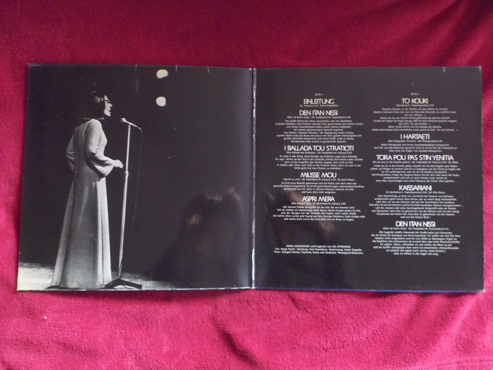 Nana Mouskouri – Lieder meiner Heimat | Fontana LP, Bild 2