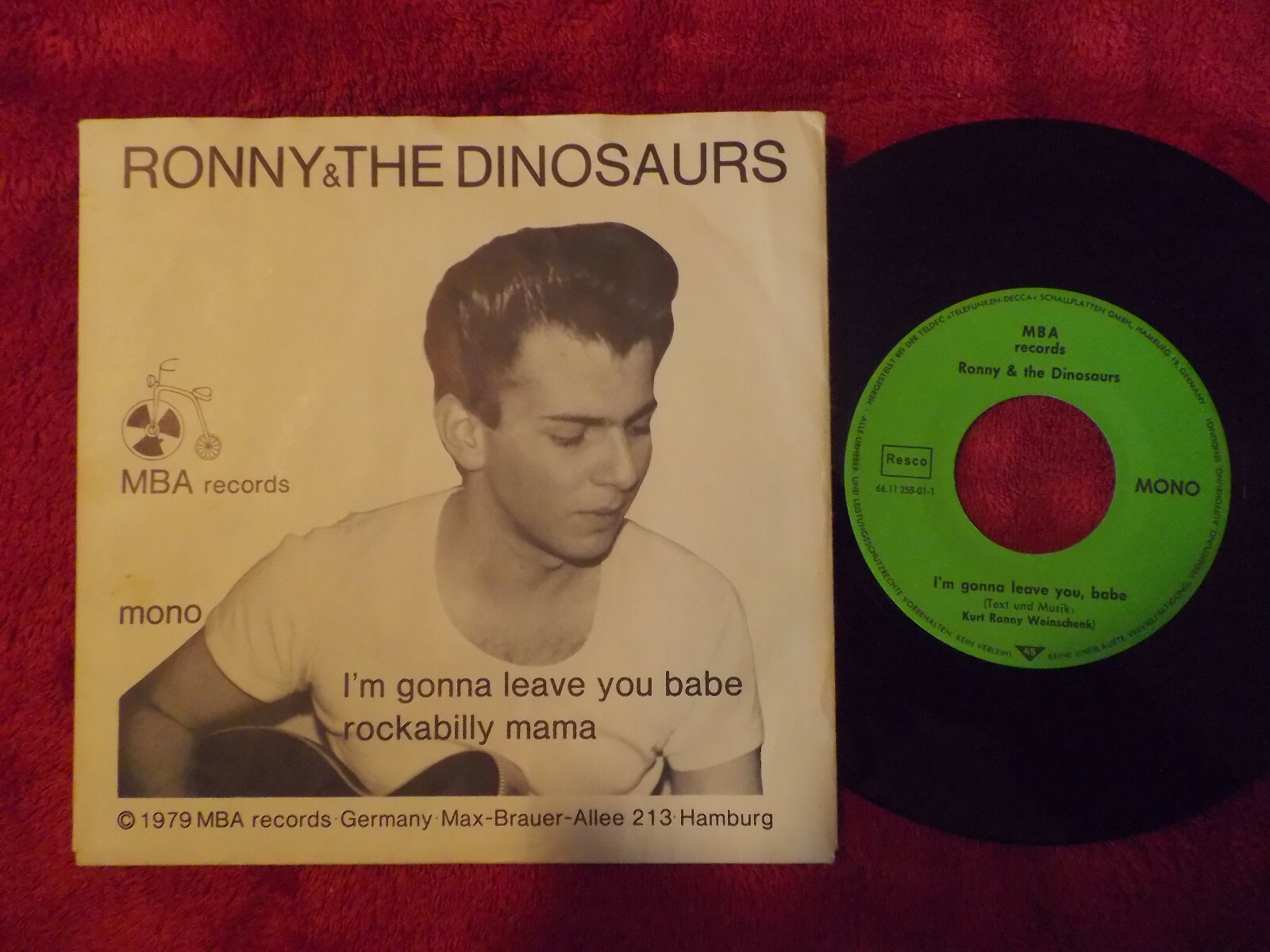 Ronny & the Dinosaurs – I´m gonna leave you babe / Rockabilly mama – 7″ Single, 1979
