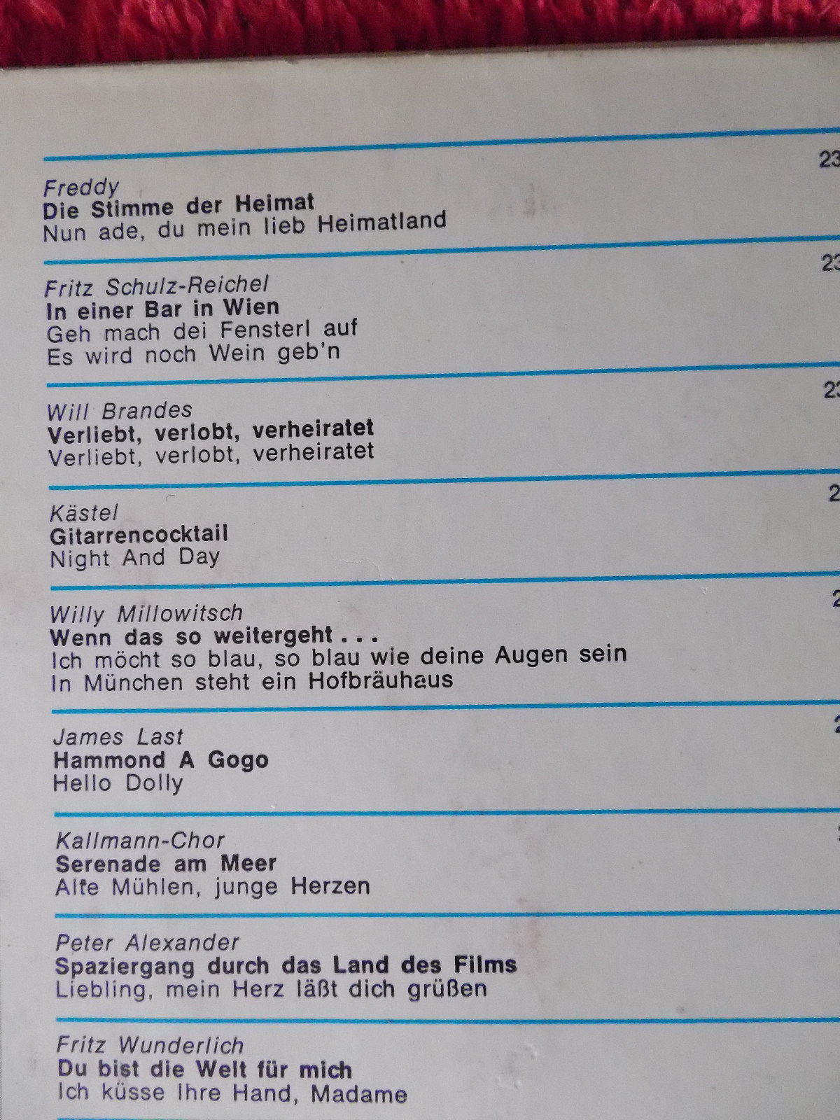 Klingende Musik-Revue Herbst ´65 – Polydor Werbesingle, Bild 3