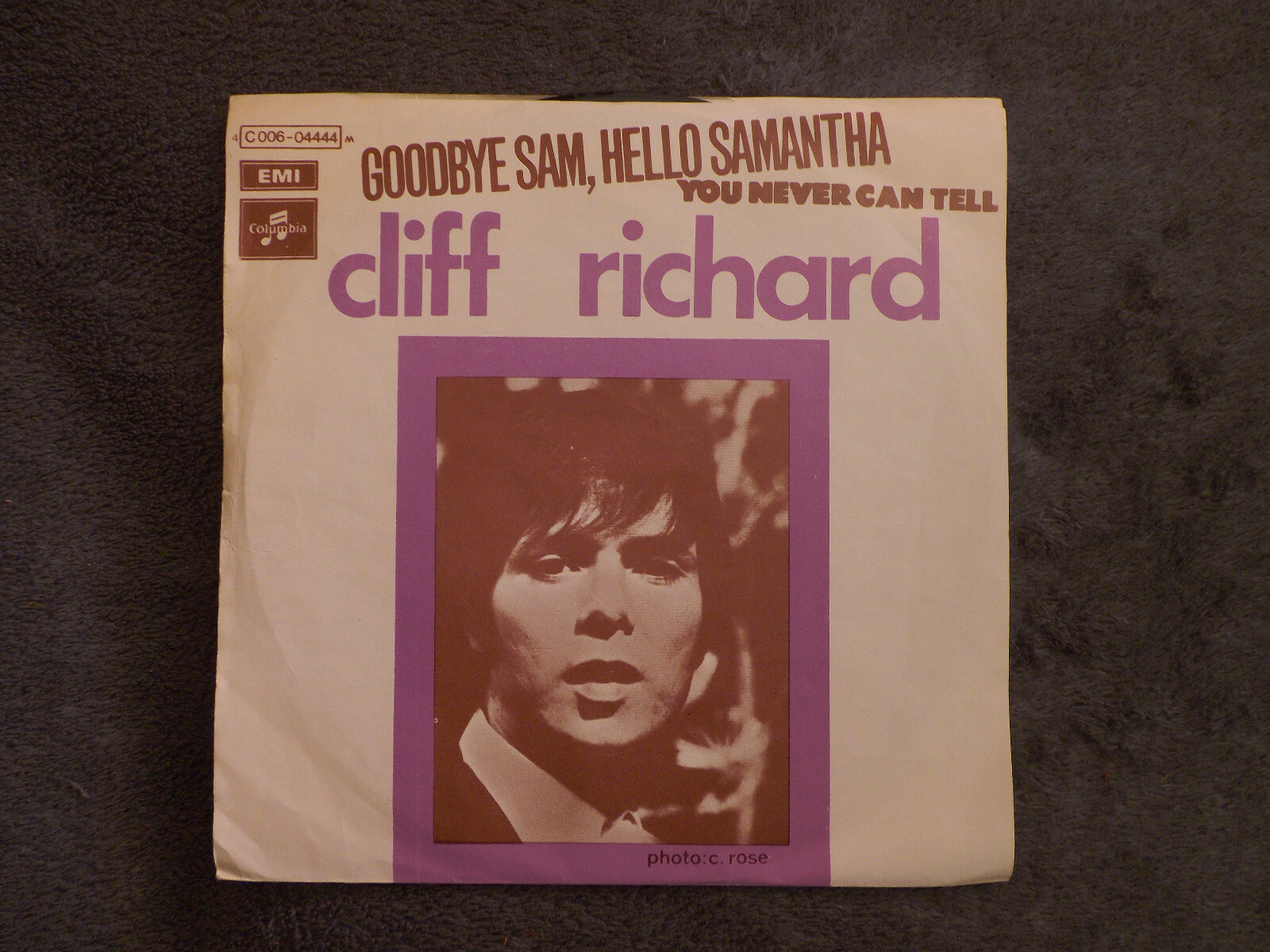 Cliff Richard – Goodbye Sam, hello Samantha / You never can tell (Belgien, Single), Bild 3