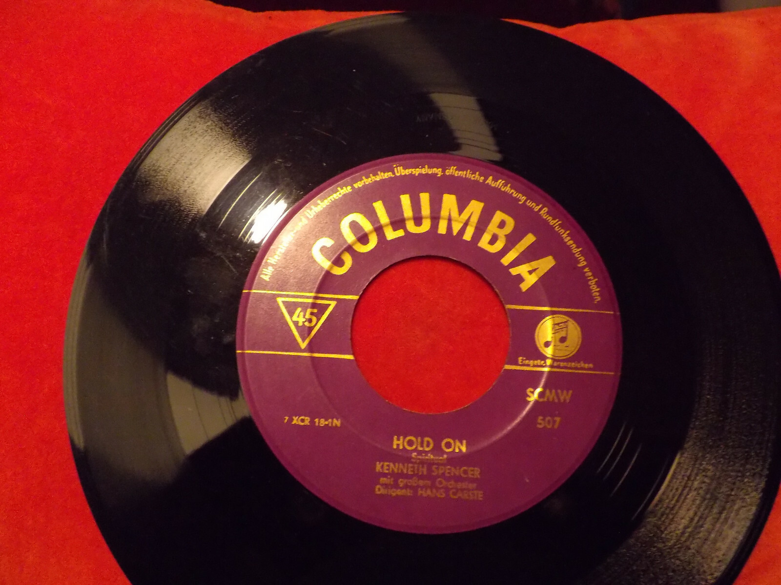 Kenneth Spencer – Ol´ man river / Hold on (Single), Bild 2