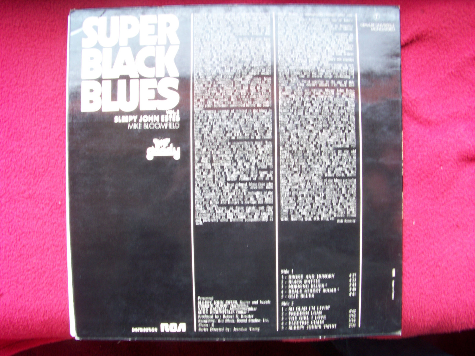 Sleepy John Estes – Super Black Blues Vol. 3 (LP, Goody Records, GY 10.008), Bild 2