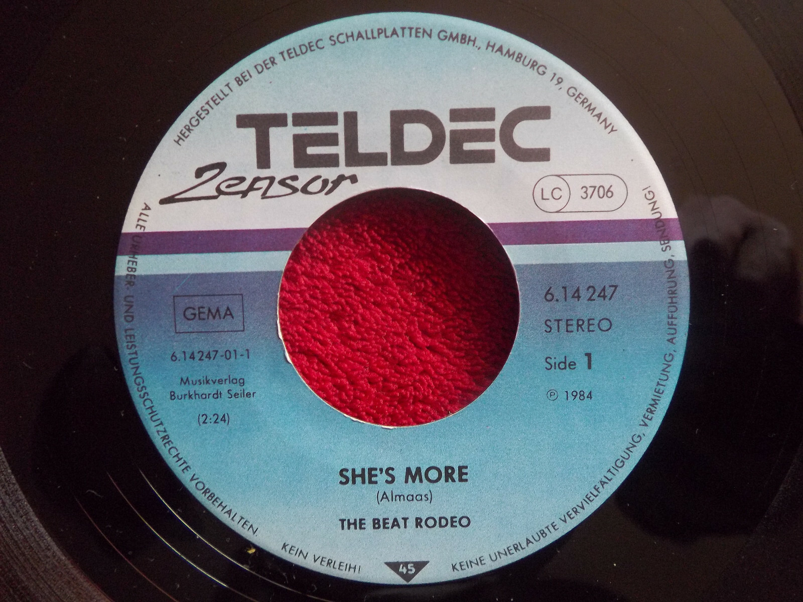 The Beat – She´s more / Mistake | deutsche 7″-Single, 1984, Bild 2
