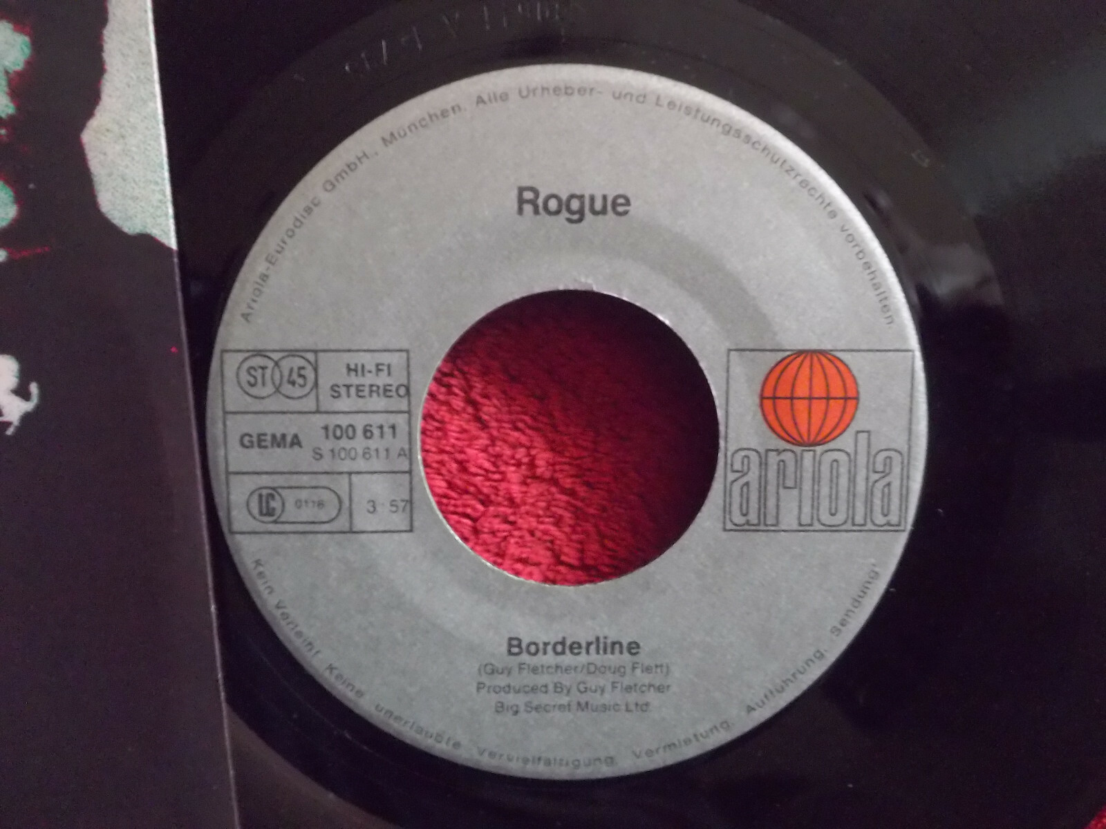 Rogue – Borderline / My Friend (Ariola 7″-Single, 1979), Bild 2