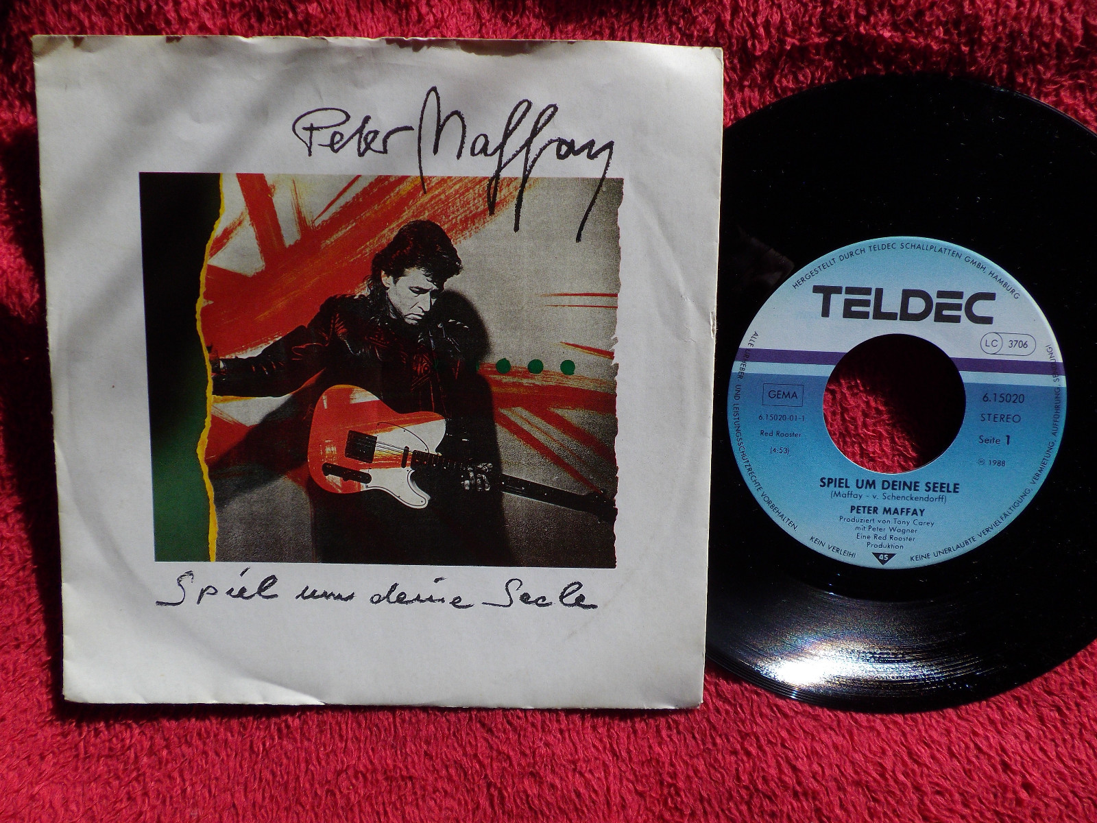 Peter Maffay – Spiel um deine Seele / Du bist nie der Kassierer (7″-Single, Teldec, 1988)