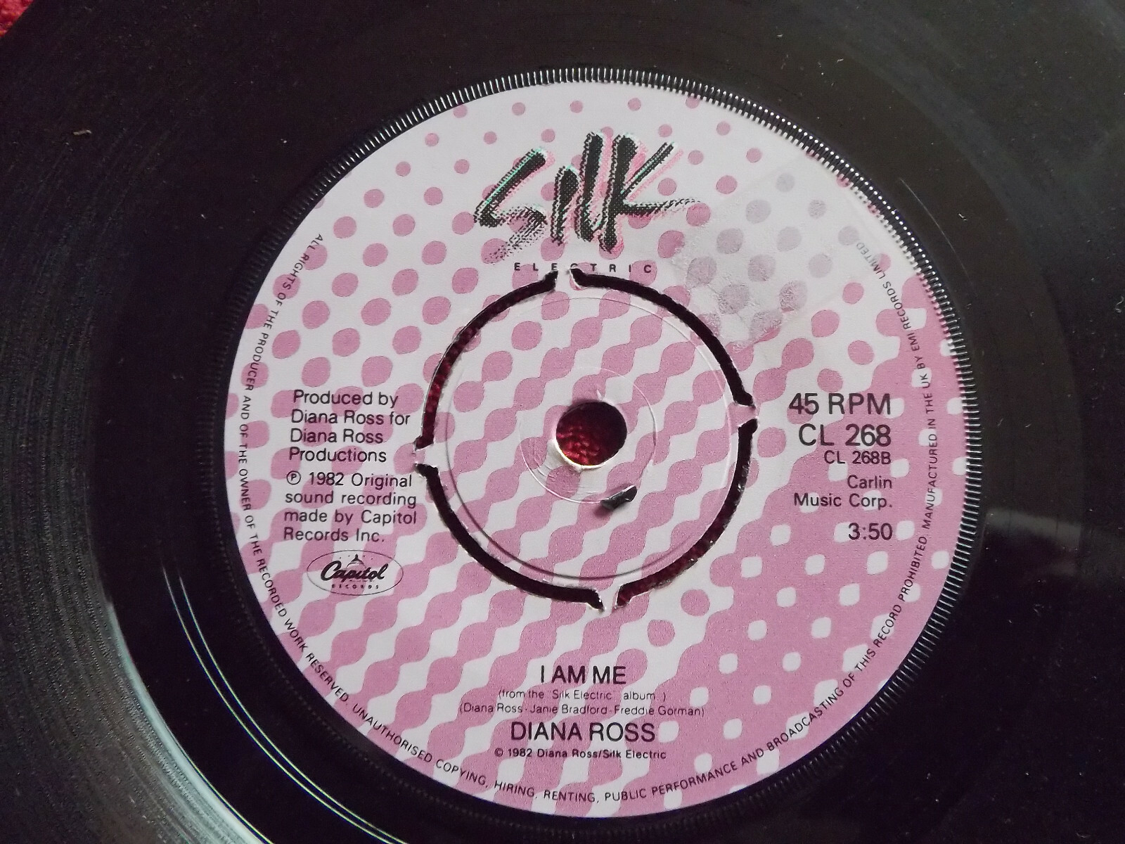 Diana Ross – Muscles / I am me | Silk / Capitol Records, CL 268, 1982, Bild 2