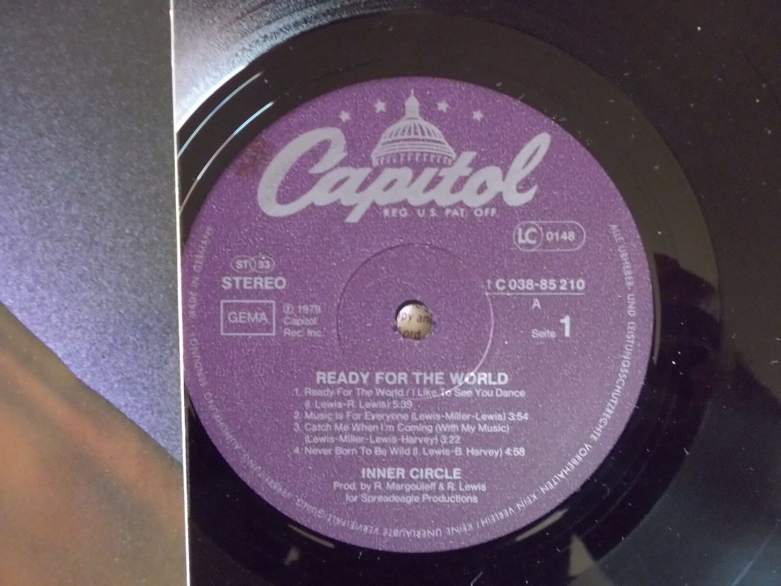 Inner Circle – Ready for the World | Capitol Records, LP, Deutschland 1979, Bild 2