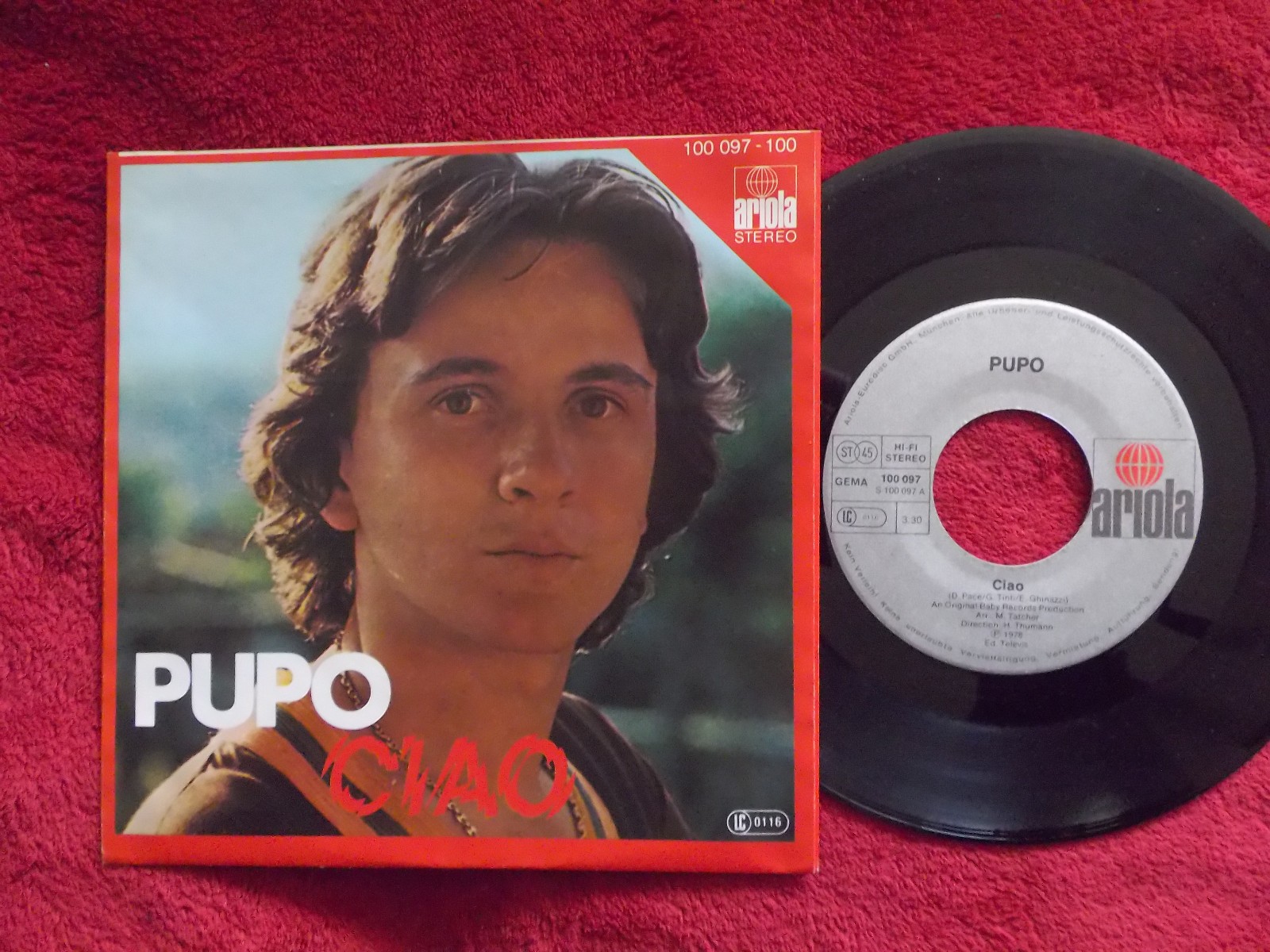 Pupo – Ciao / Gabriella (Ariola Records, 1978)
