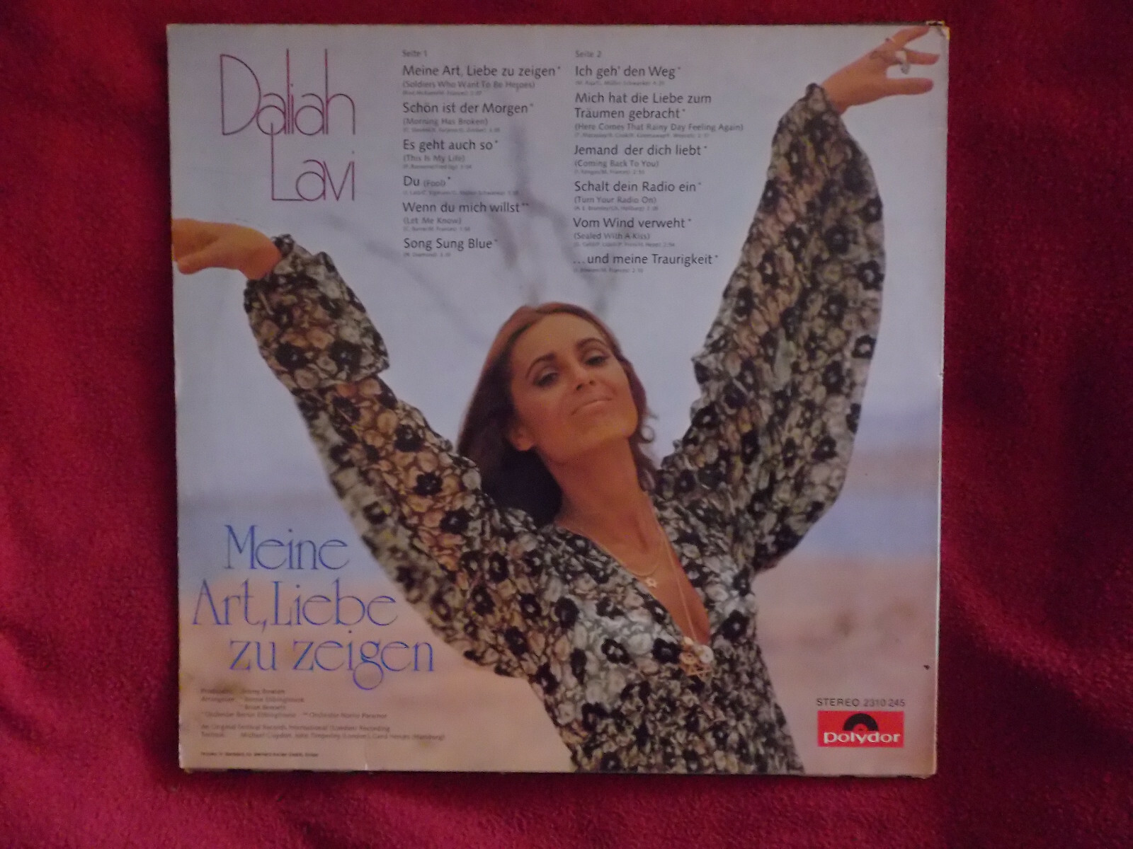 Daliah Lavi – Meine Art, Liebe zu zeigen | Polydor LP, Deutschland 1972, Bild 2
