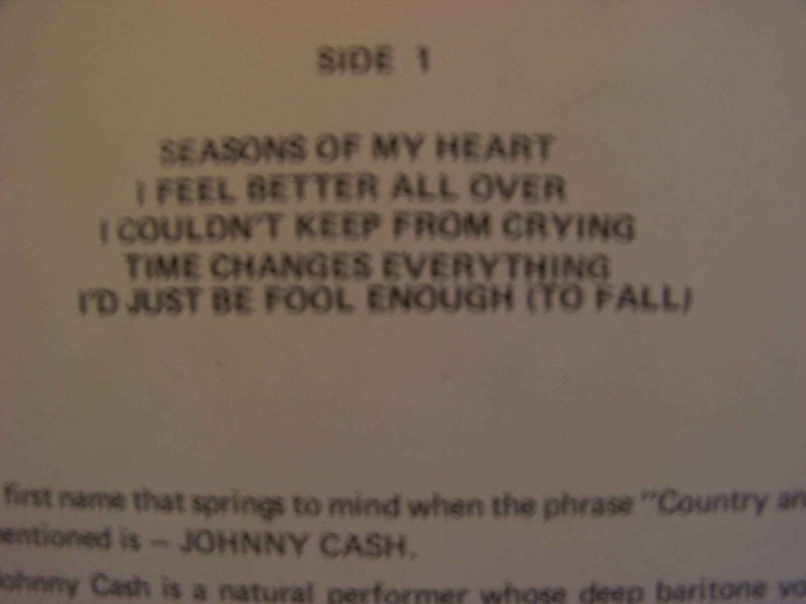 Johnny Cash – The Great (Hallmark Records, LP, CHM 696), Bild 3