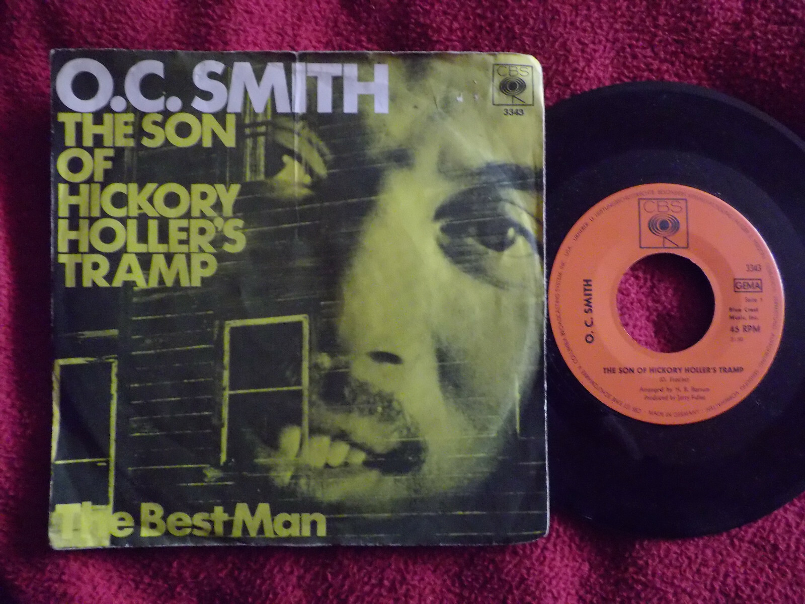 O.C. Smith – The son of Hickory Holler´s tramp / The best man (CBS Records, 3343)