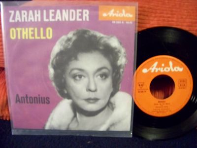 Zarah Leander – Othello / Antonius (Ariola Records, 45 256 A)
