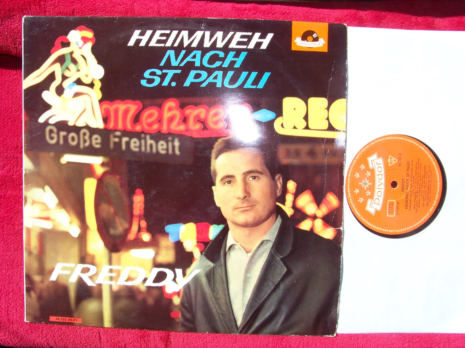 Freddy Quinn – Heimweh nach St. Pauli | Polydor 46 765, LP (1962)