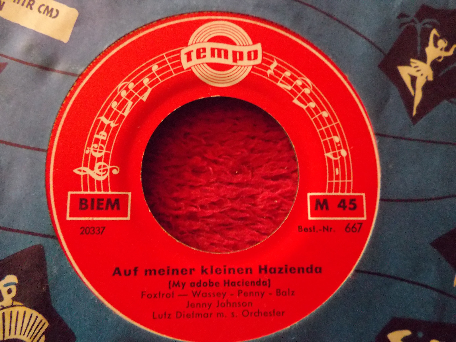 Gerd Fitz / Jenny Johnson – So ein Casanova / Auf meiner kleinen Hazienda (Tempo Records 667), Bild 2