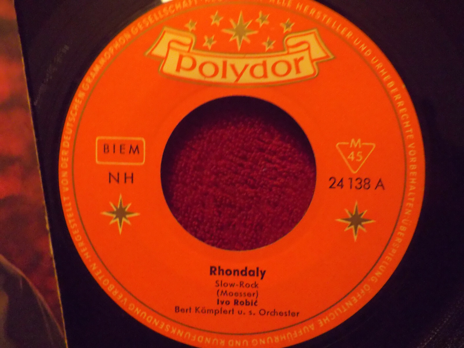 Ivo Robic – Rhondaly / Muli-Song | Polydor Records, Single 45 U/min, Bild 2