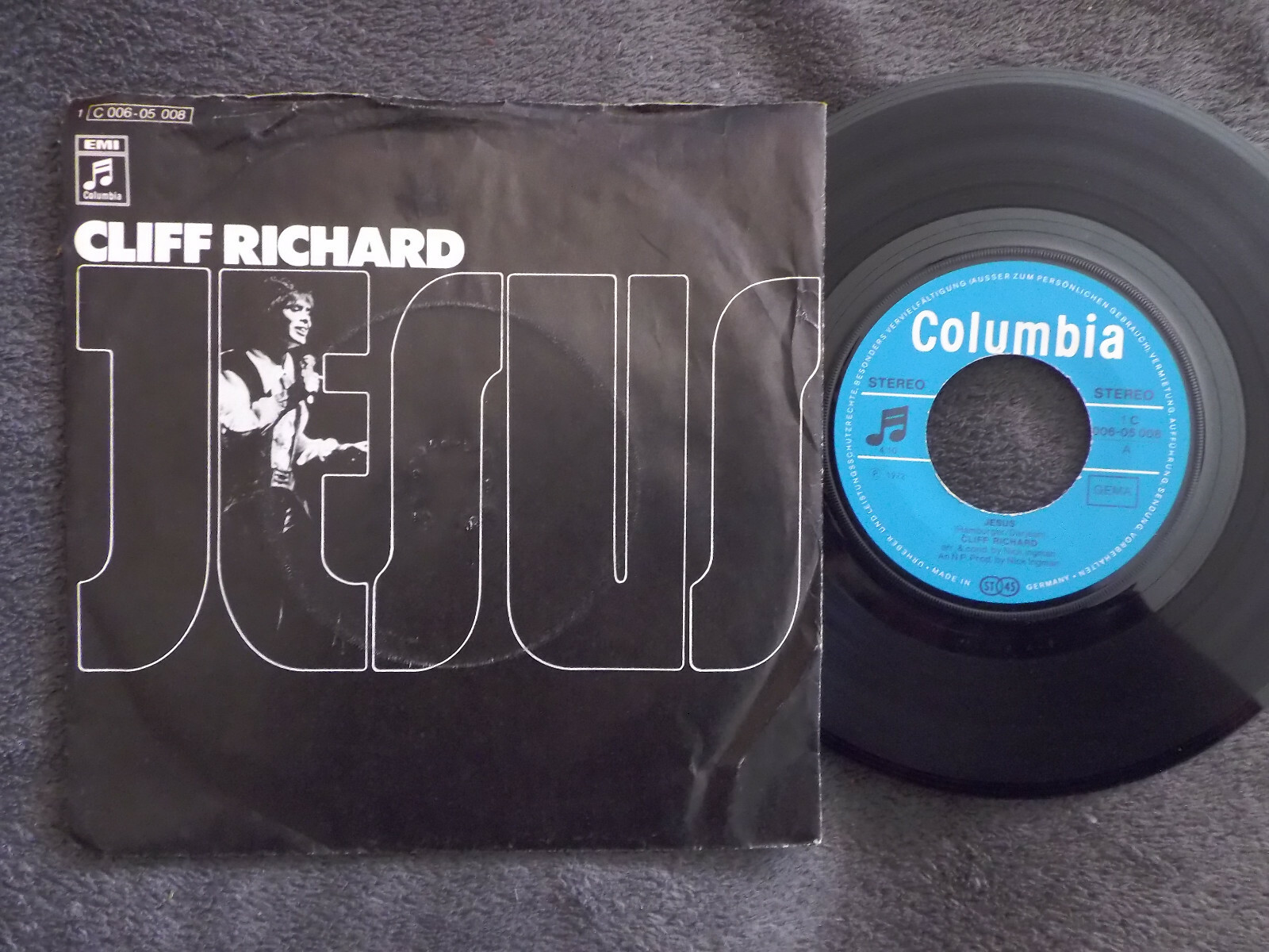 Cliff Richard – Jesus / Mister Cloud | Columbia Records, 1972