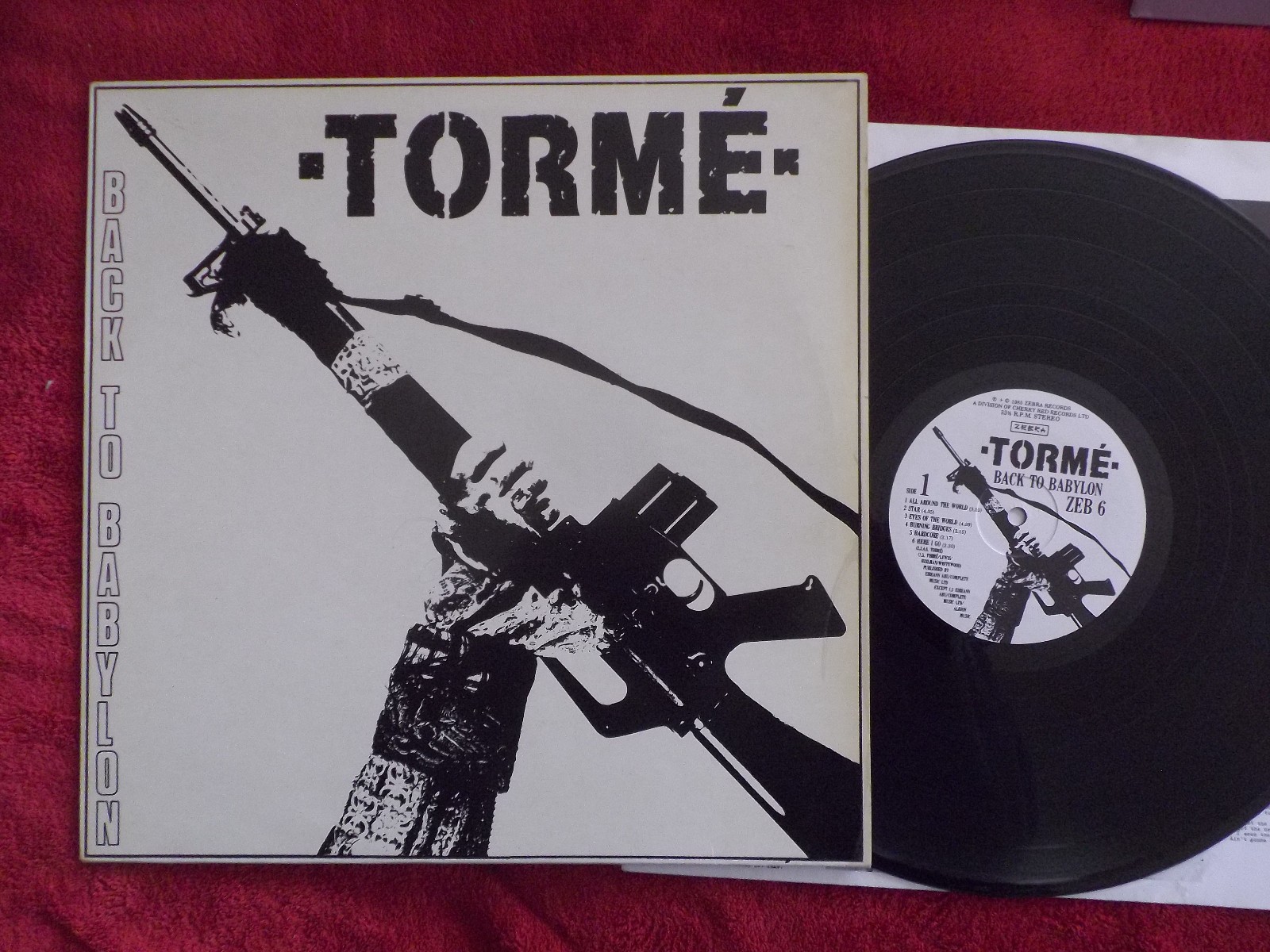 Tormé – Back to Babylon | LP, Zebra Records, ZEB 6, England 1985