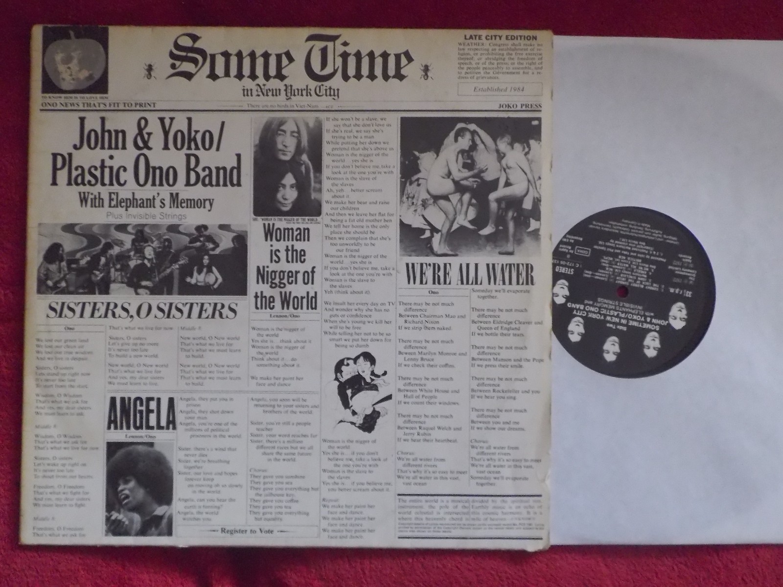 Plastic Ono Band – Some Time in New York City (Doppel-LP, Deutschland, 1972)