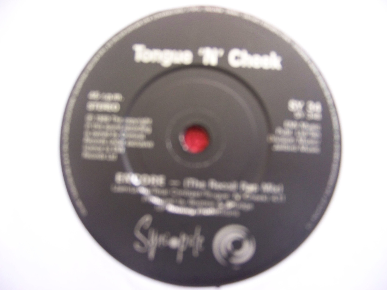 Tongue `N` Cheek – Tomorrow / Encore (Single, 7 Inch, 1990), Bild 2